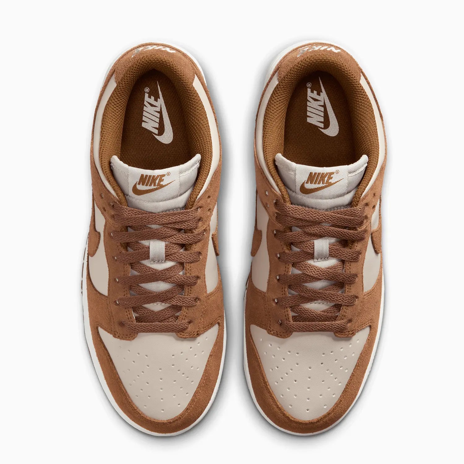 Women's Dunk Low Suede "Light British Tan Cream" Nike - Tops and Bottoms USA