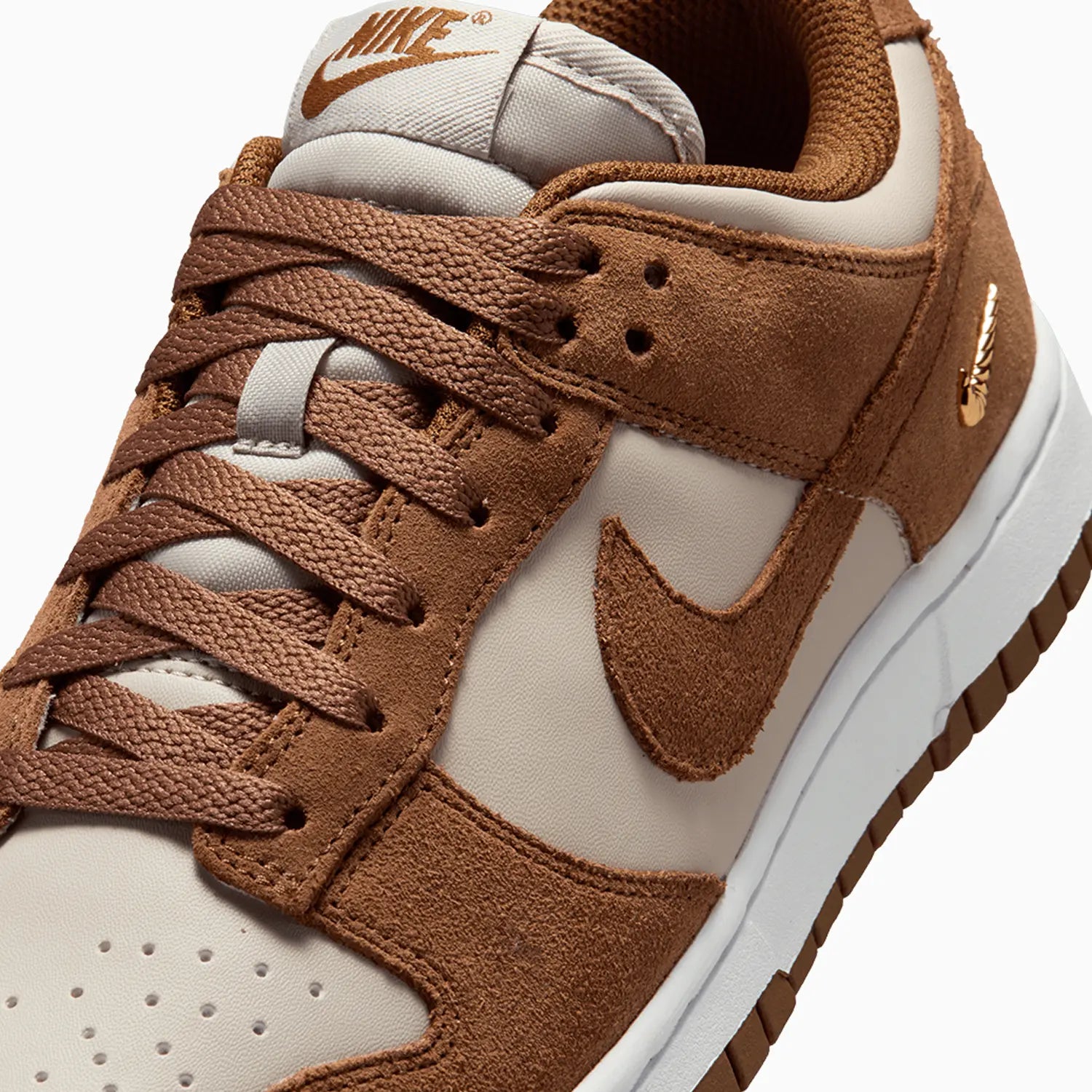 Women's Dunk Low Suede "Light British Tan Cream" Nike - Tops and Bottoms USA