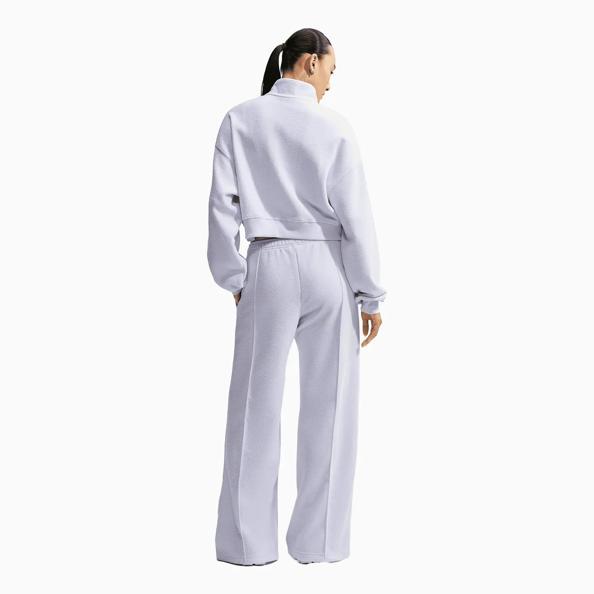 Women's Studio Fleece Plush Mid-Rise Wide-Leg Pant