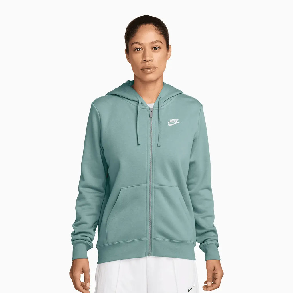 Nike Women's Sportswear Club Fleece Full-Zip Hoodie, XL, Cannon