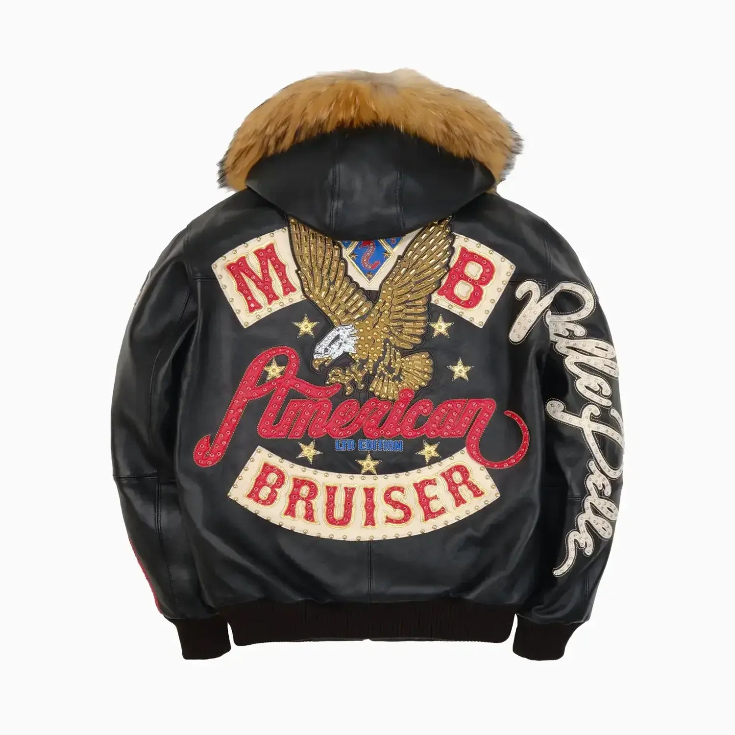 Pelle Pelle Men's American Bruiser Hooded Jacket Pelle Pelle Men's American Bruiser Hooded Jacket