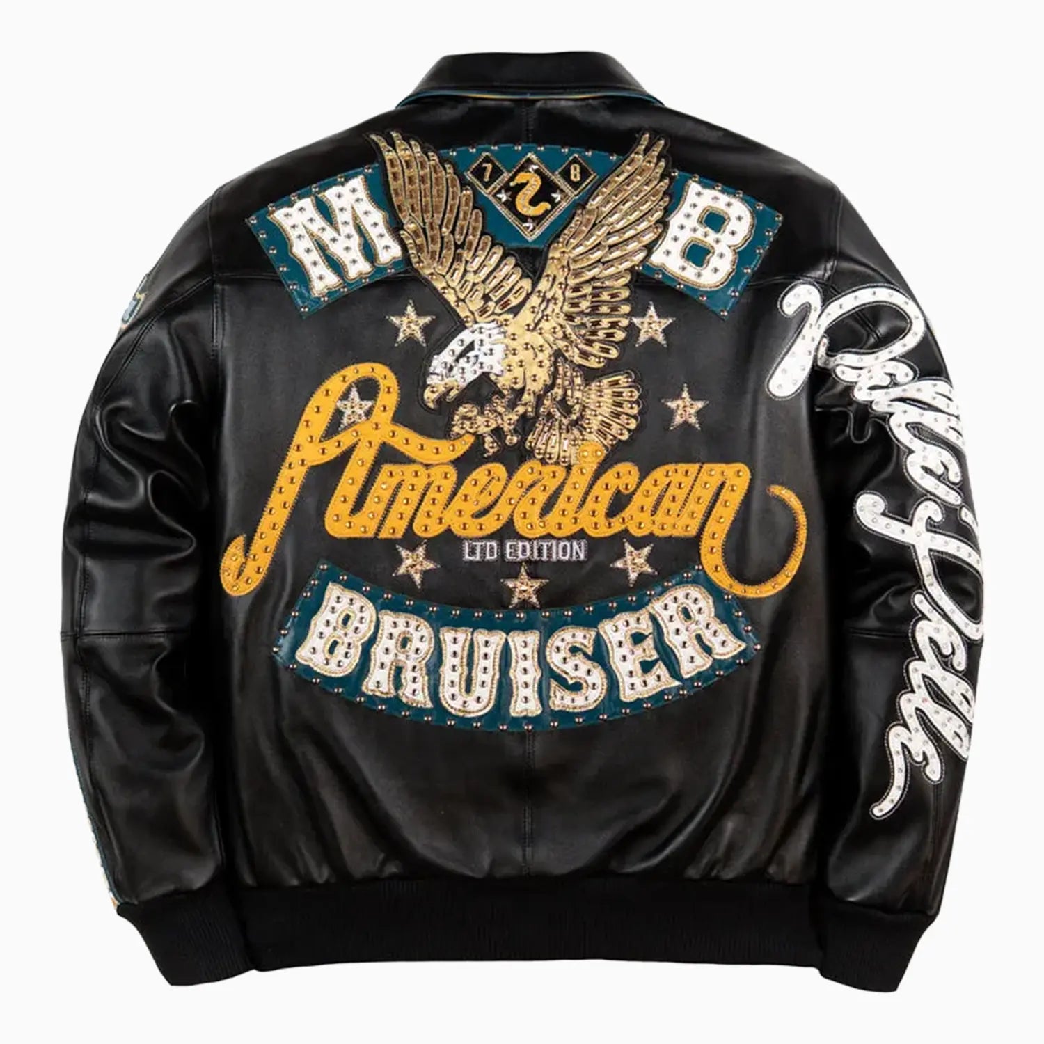 Men's American Bruiser Plush Leather Jacket