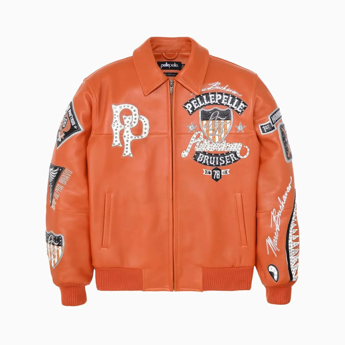 ジャケット・アウター PellePelle American Bruiser Plush Yellow Pelle Pelle American Bruiser Yellow Jacket