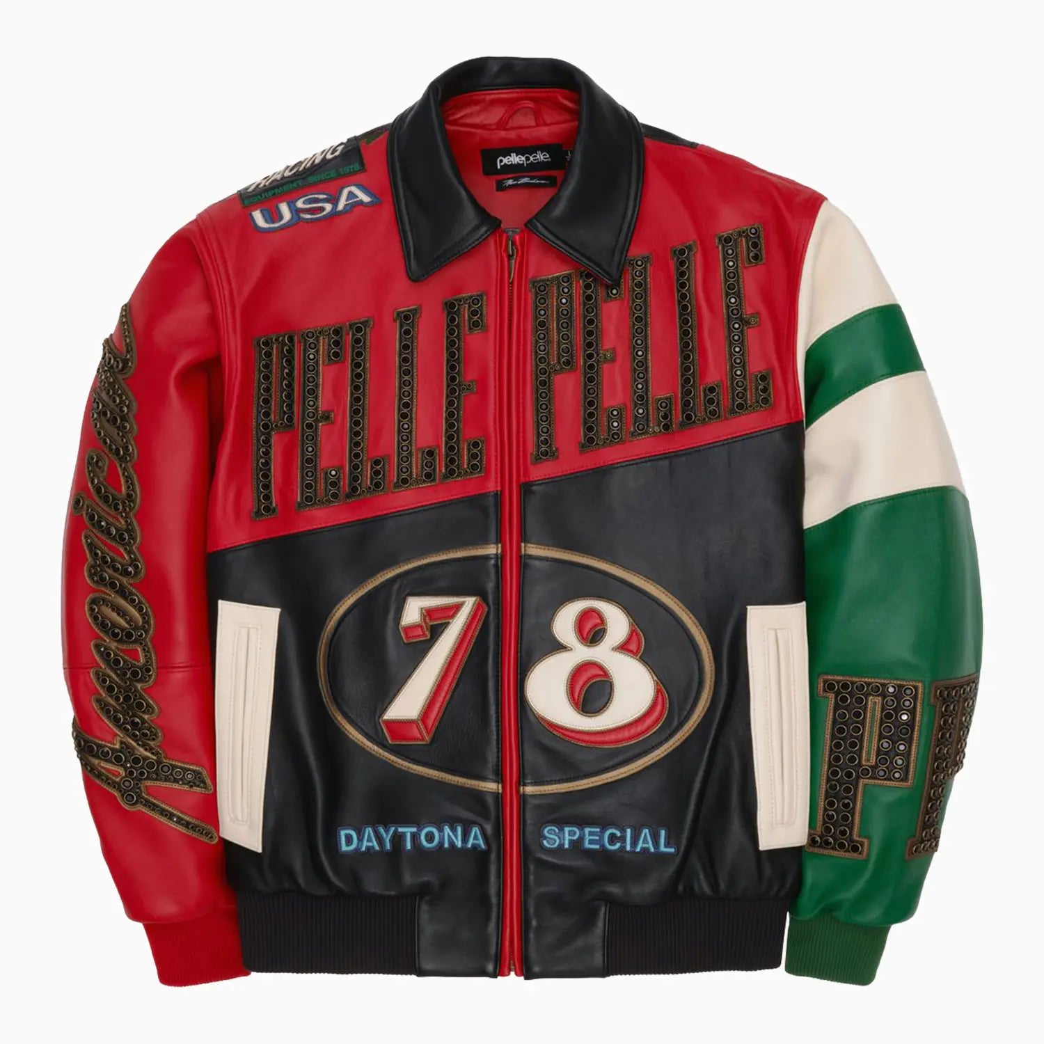 Men's Daytona Special Leather Jacket Pelle Pelle - Tops and Bottoms USA