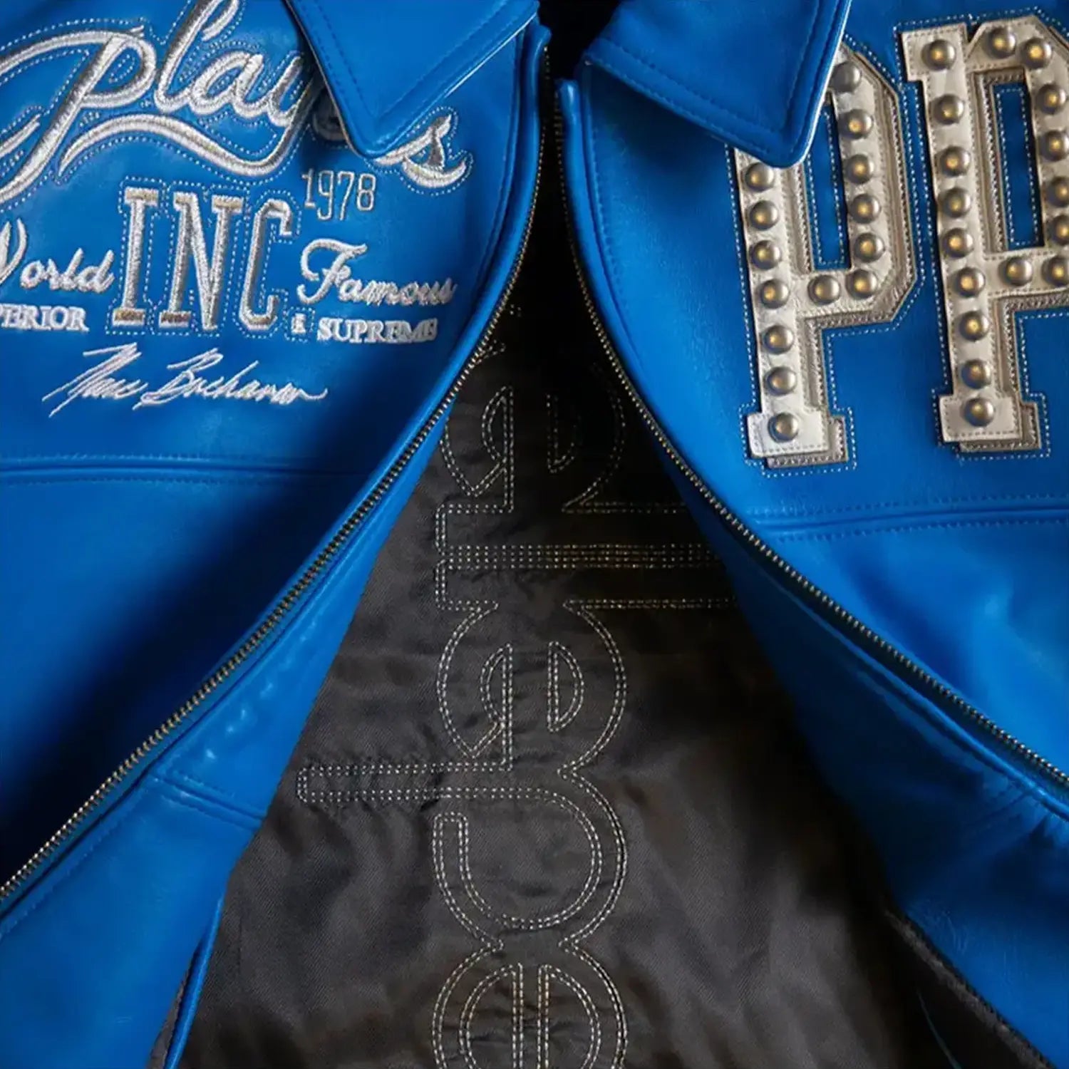 Men's Players Inc Leather Jacket Pelle Pelle - Tops and Bottoms USA