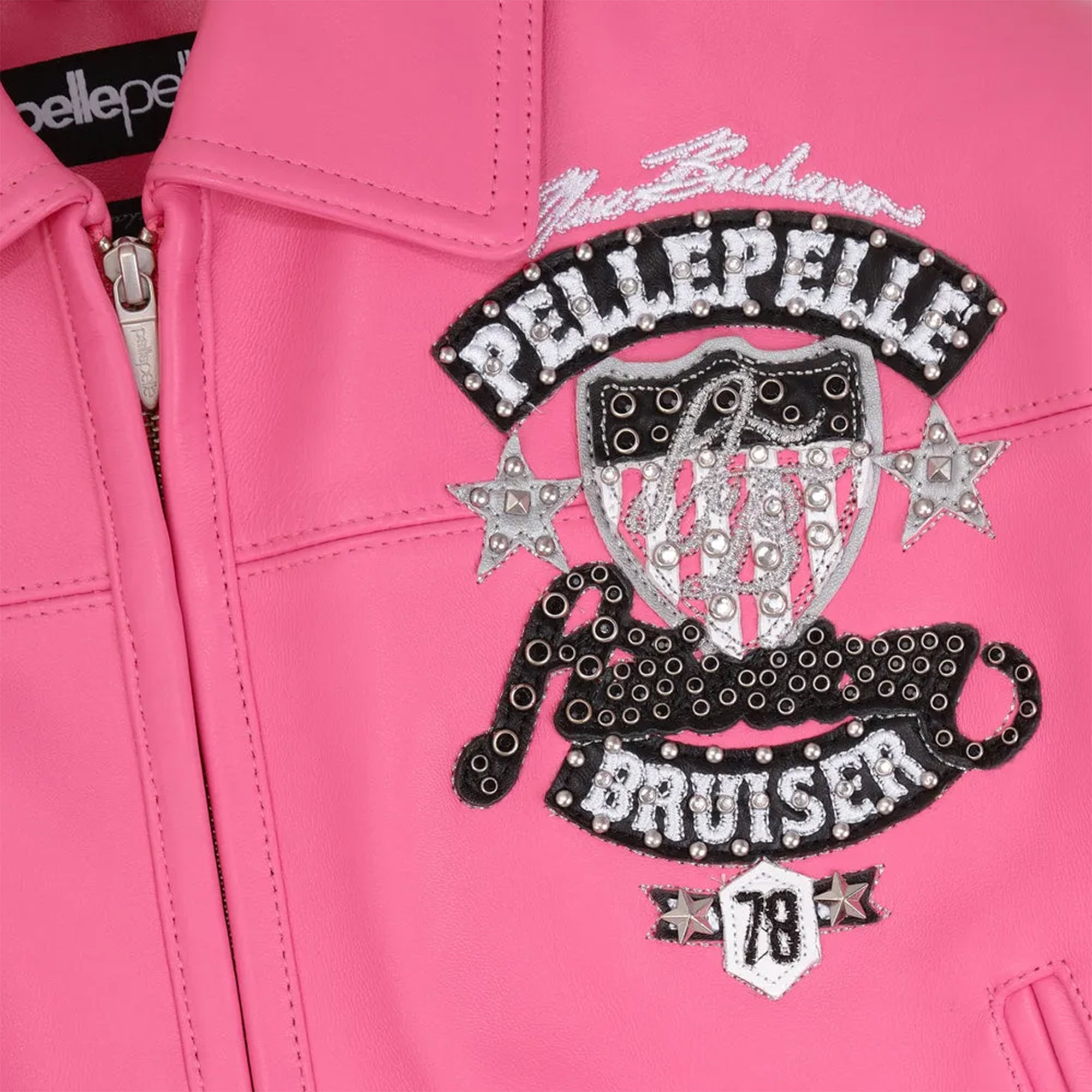 Pelle Pelle Women's American Bruiser Crop Leather Jacket