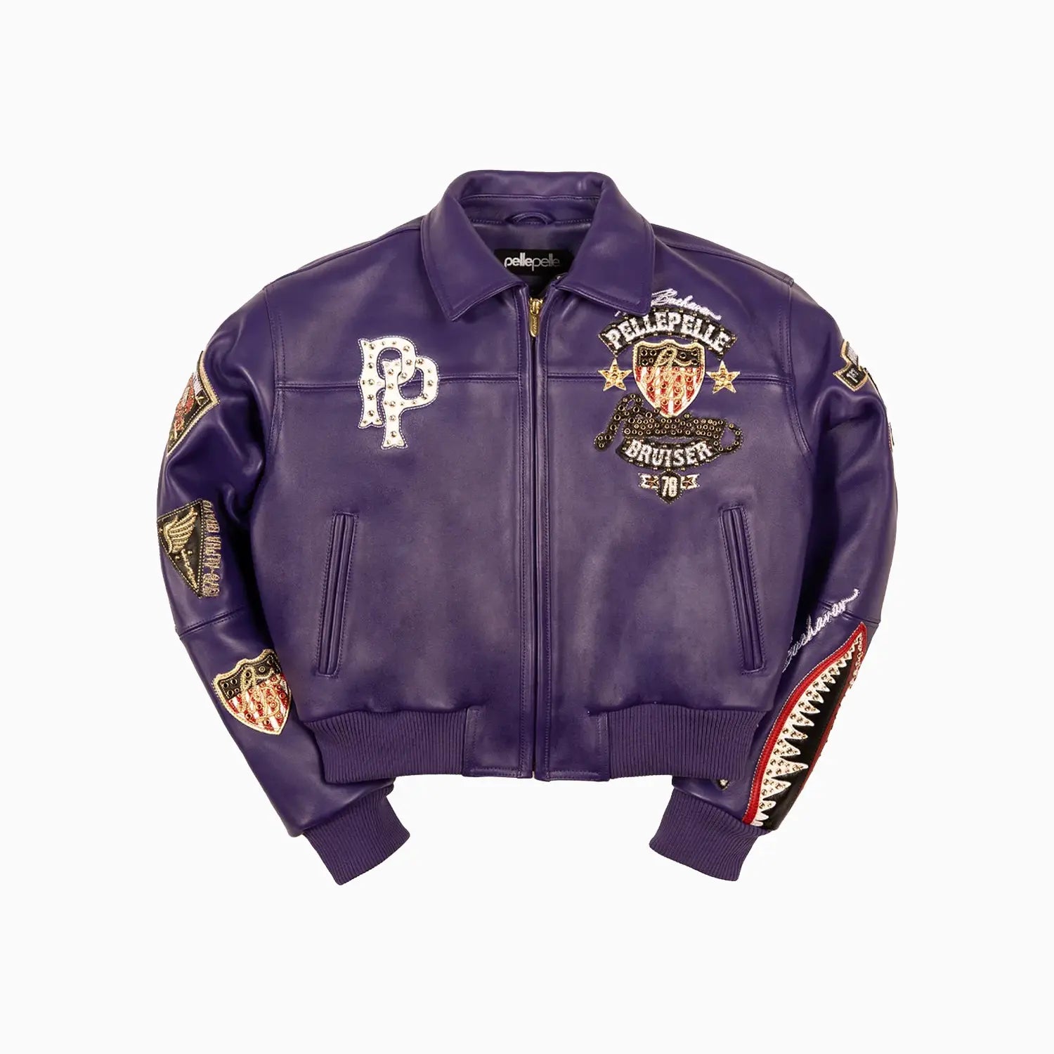 Women's American Bruiser Crop Leather Jacket