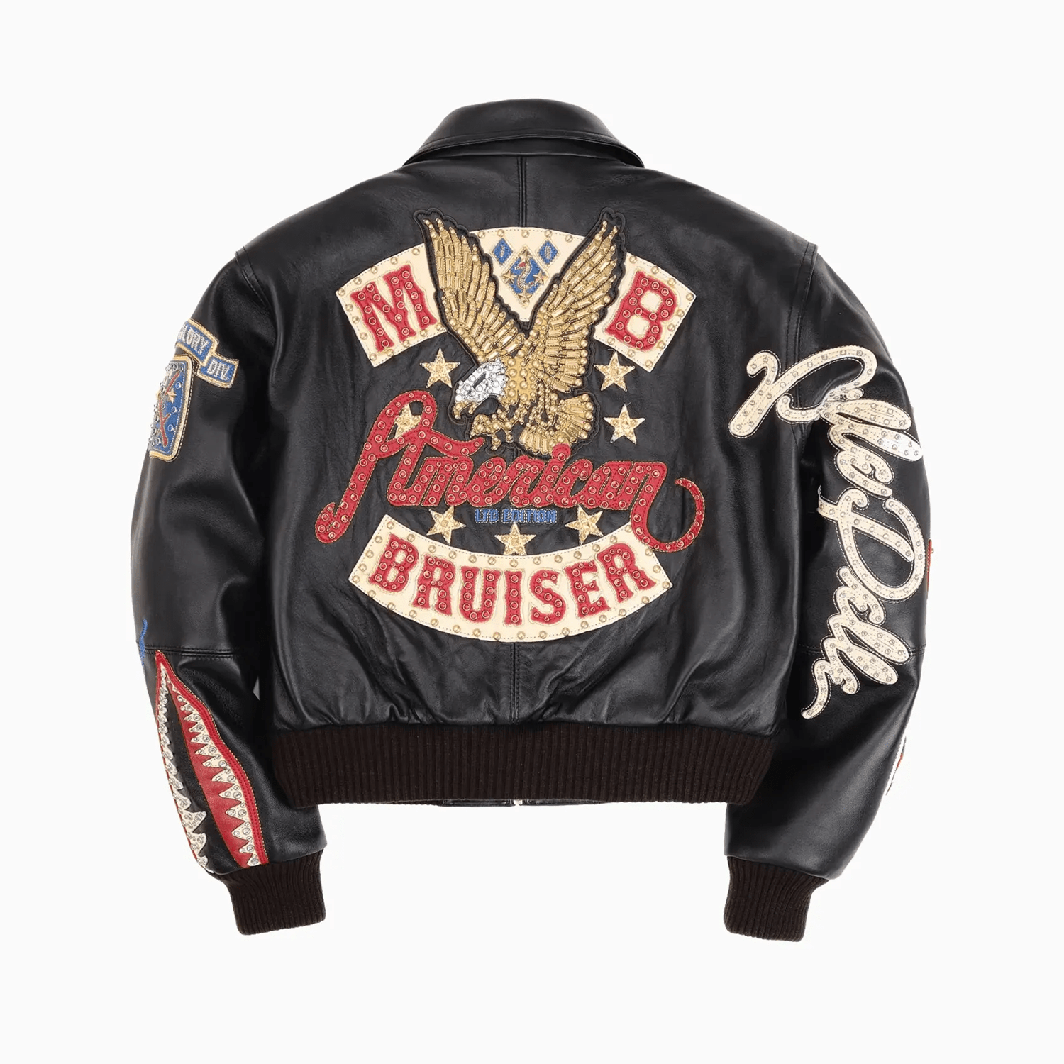pelle-pelle-womens-american-bruiser-plush-crop-leather-jacket-324-37502-blk