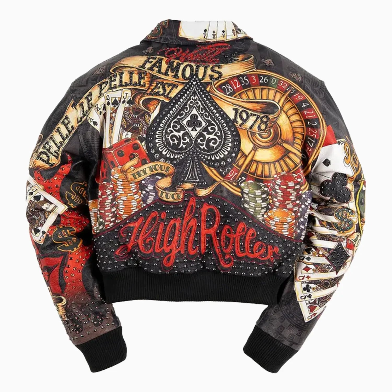 Pelle Pelle Women's High Rollers Crop Leather Jacket