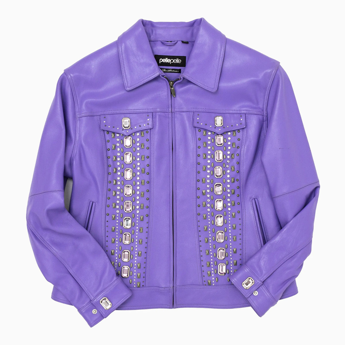 pelle pelle レザージャケット　紫 サイズ12 Pelle Pelle Men's 50 YEARS OF HIP HOP LEATHER JACKET PURPLE All