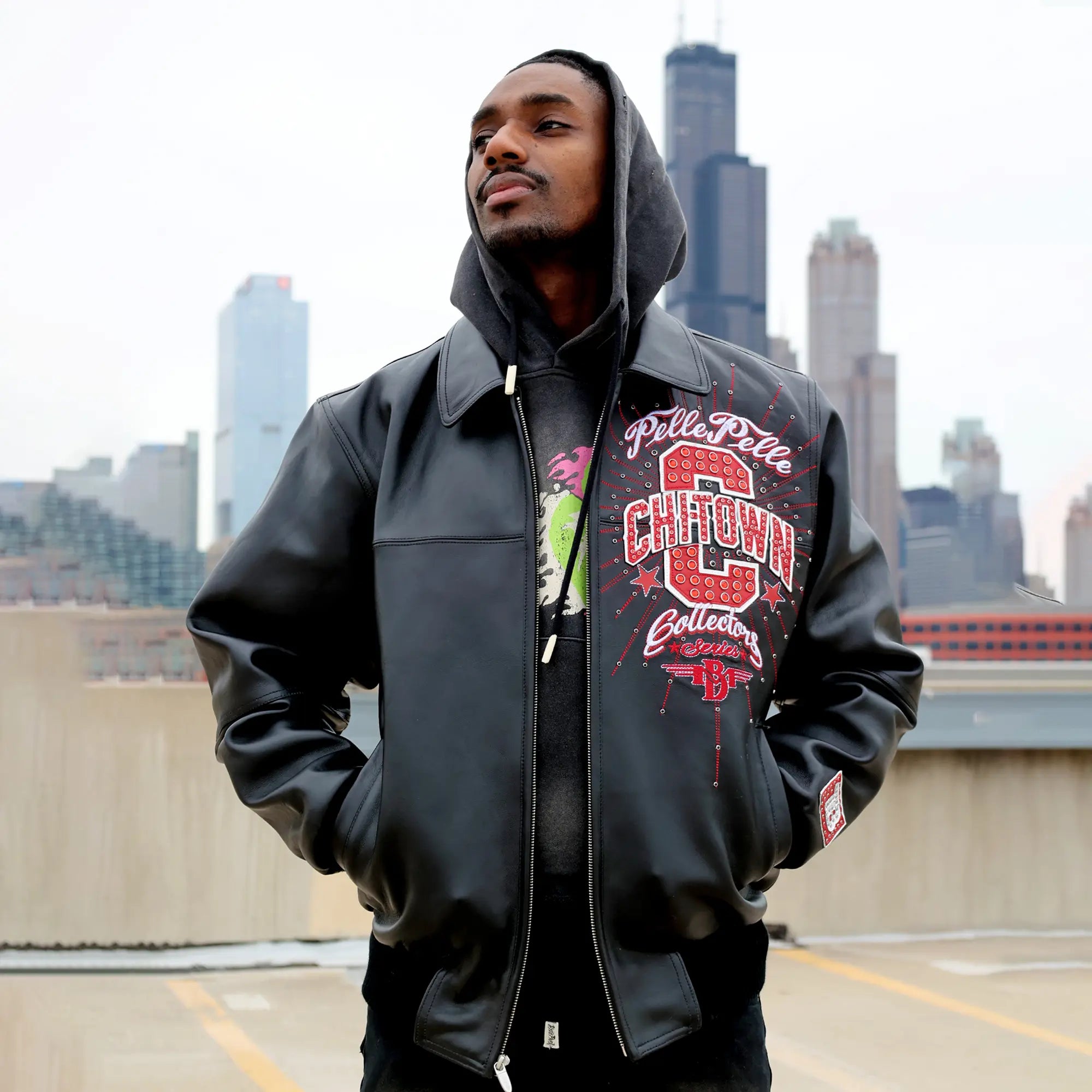 Pelle-Pelle X TB Men's Chi-Town Leather Jacket