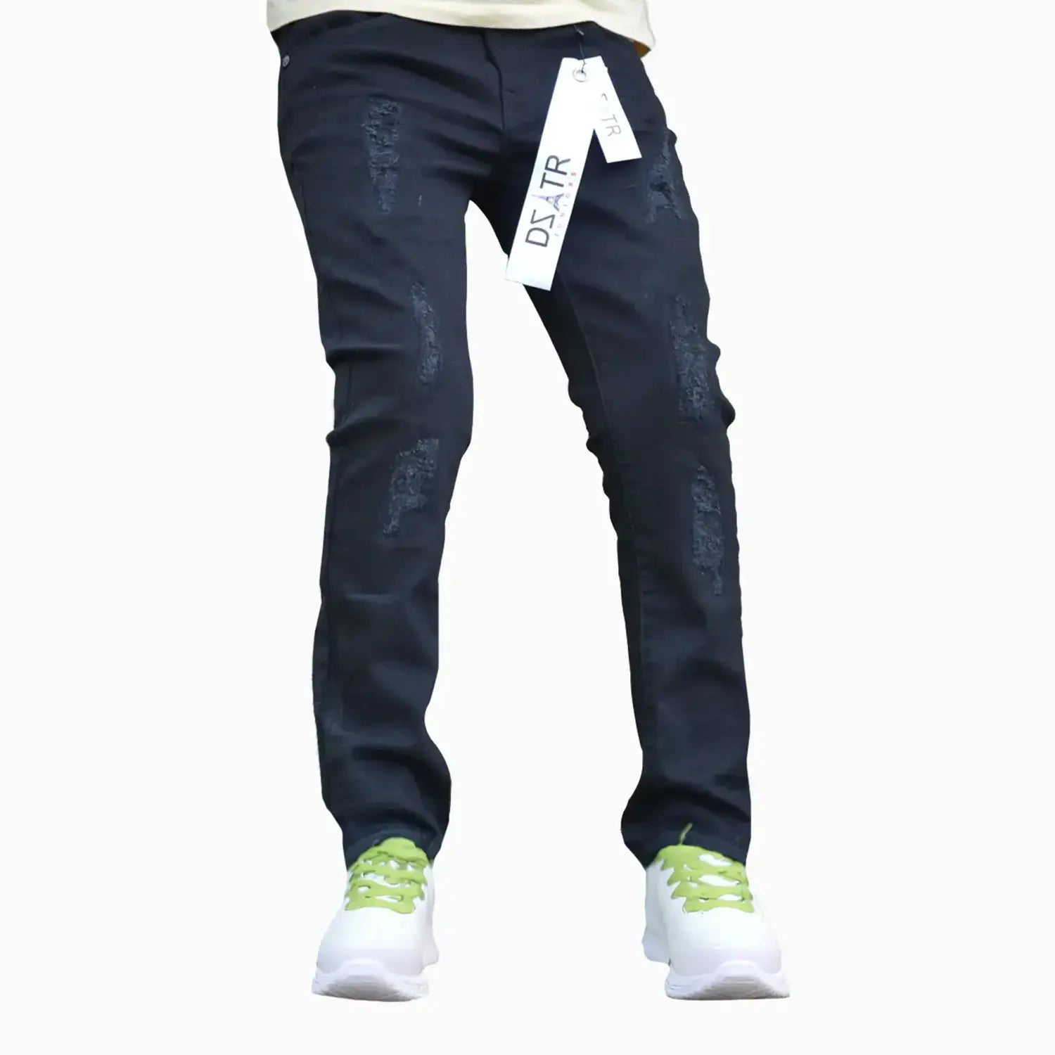 Kid's Ultra Stretch Denim Pant Premium Disaster - Tops and Bottoms USA