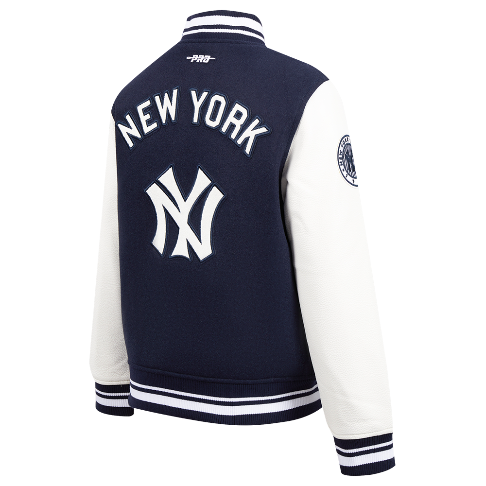 Kid's New York Yankees MLB Retro Classic Rib Wool Varsity Jacket