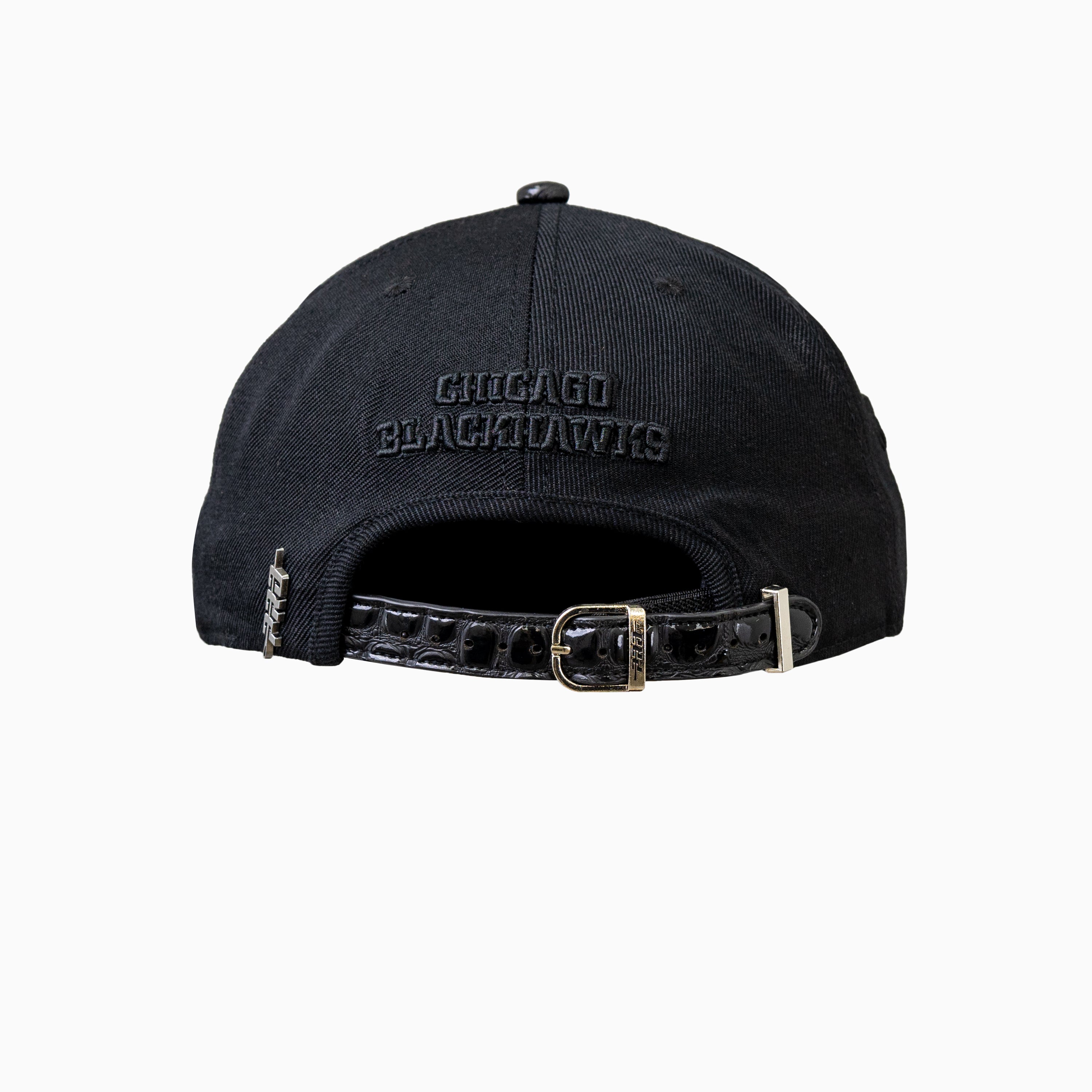 Chicago Blackhawks NHL Leather Visor Snapback Hat