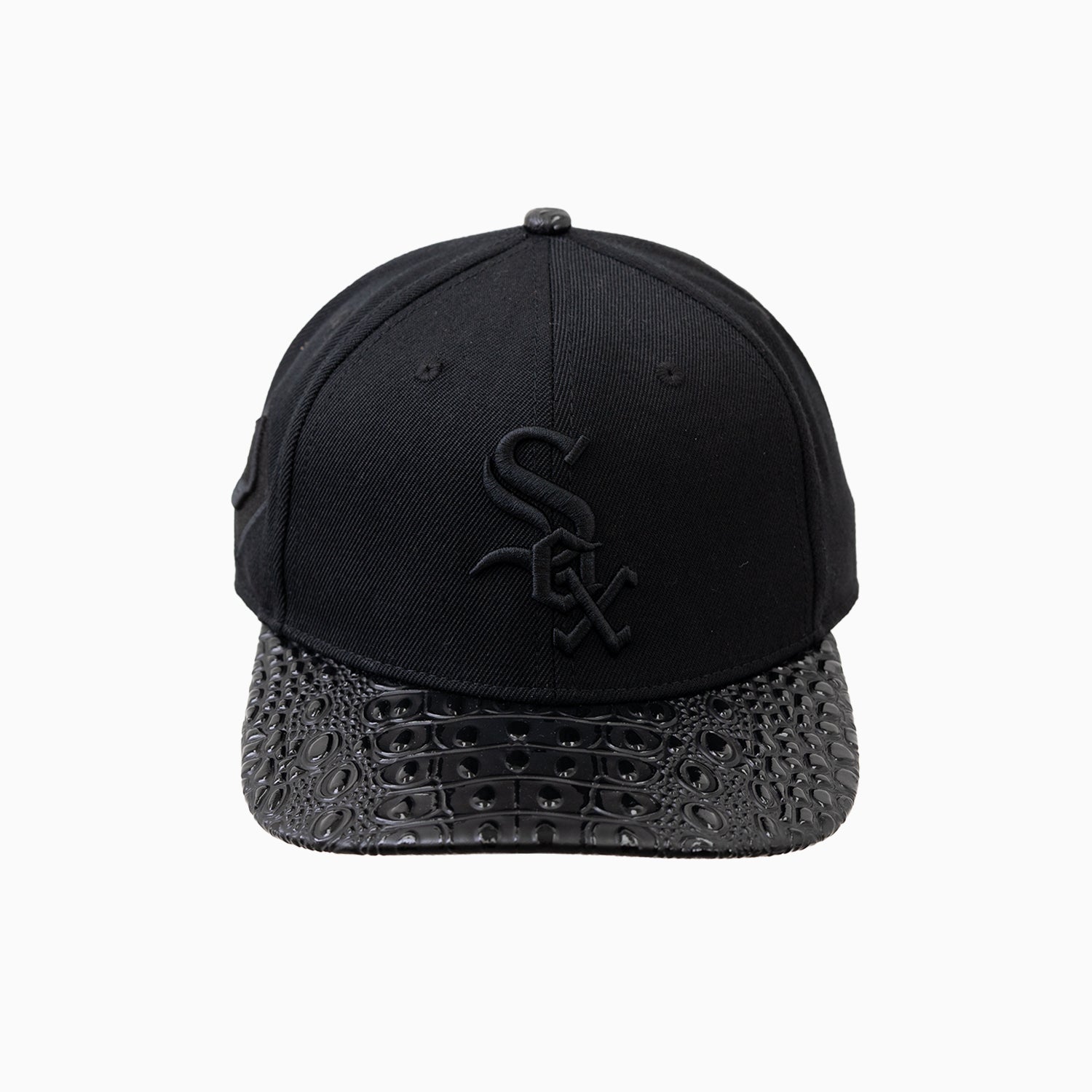 pro-standard-chicago-white-sox-mlb-leather-visor-hat-lcw736178-3bk