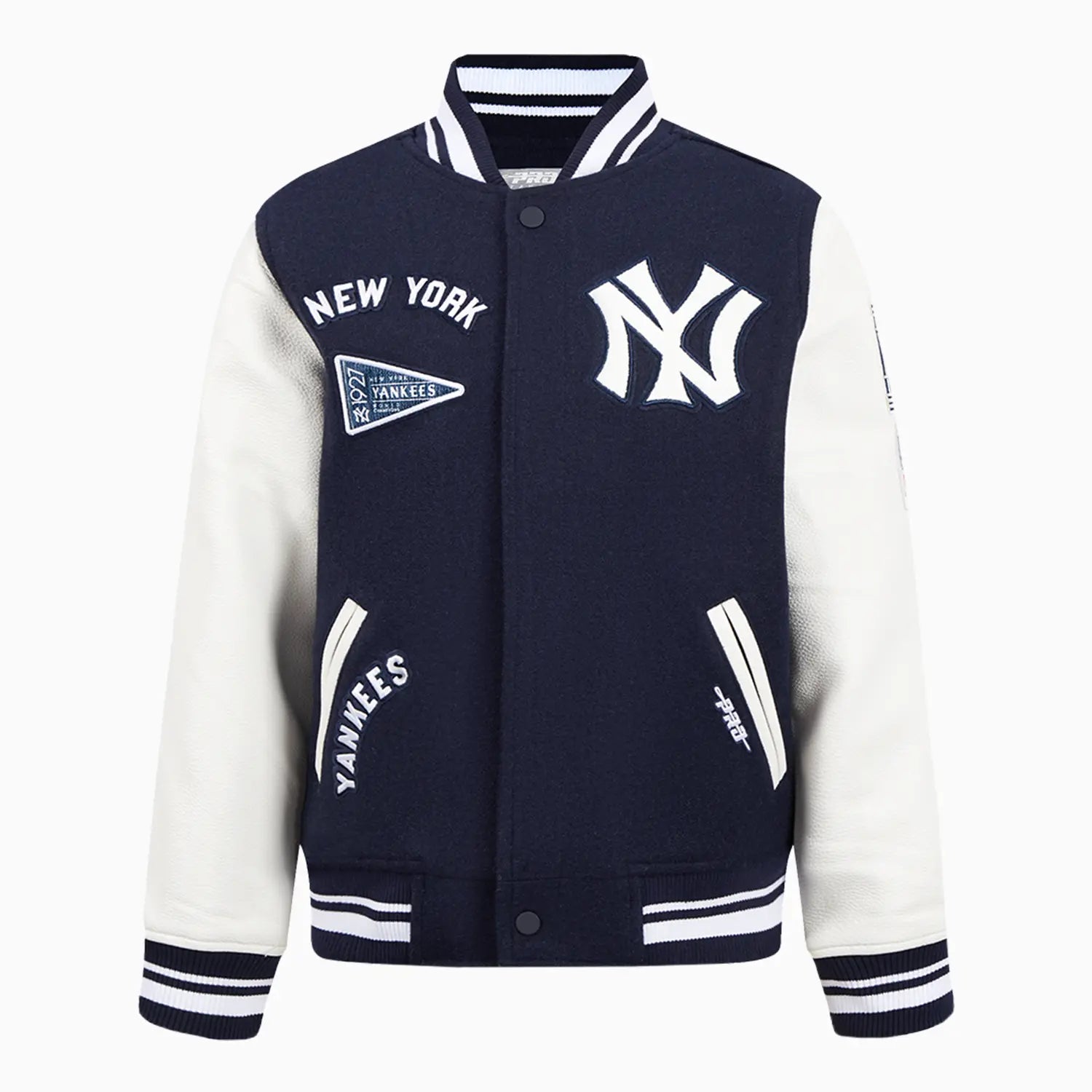 Kid's New York Yankees MLB Retro Classic Rib Wool Varsity Jacket