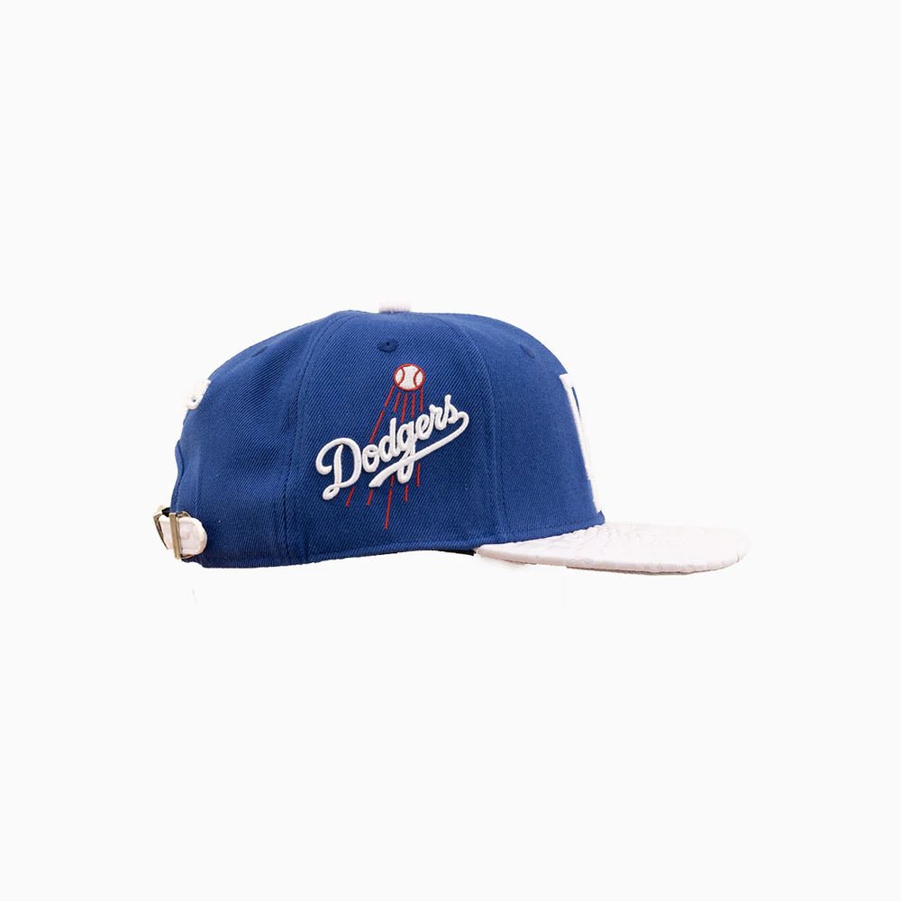 Pro Standard Los Angeles Dodgers MLB Hat With Leather Visor Pro Standard Los Angeles Dodgers MLB Hat With Leather Visor