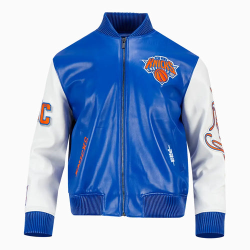 ジャケット・アウター NBAxWDS Leather Melton Jacket (KNICKS) NBAxWDS Leather Melton Jacket (KNICKS)