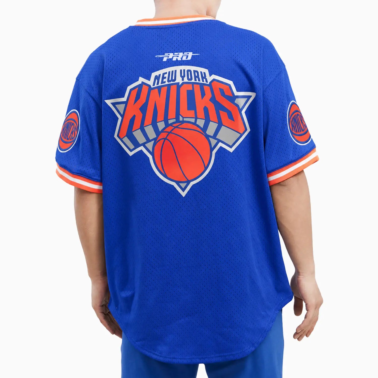 Men's New York Knicks NBA Logo Mesh Pro Team T-Shirt