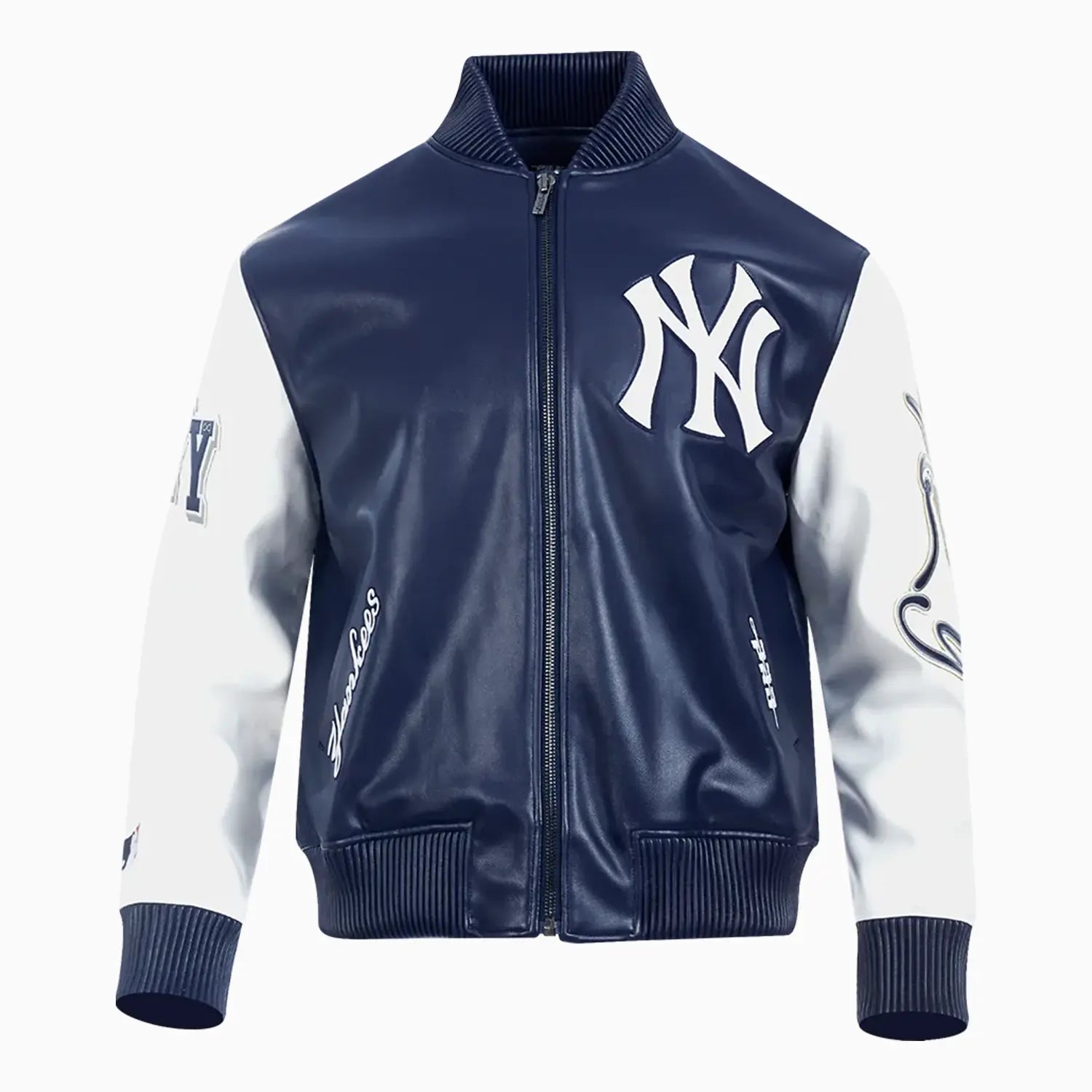 Men's New York Yankees City Signature Varsity Leather Jacket
