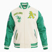 Men's Oakland Athletics MLB Retro Classic Rib Wool Varsity Jacket