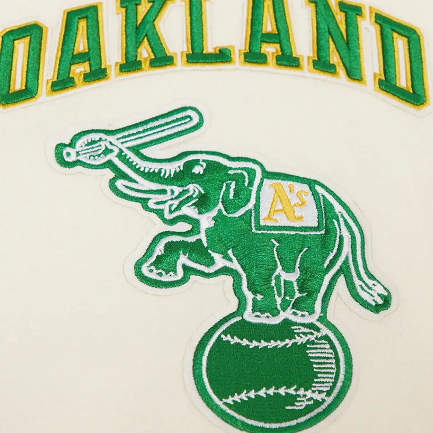 Men's Oakland Athletics MLB Retro Classic Rib Wool Varsity Jacket