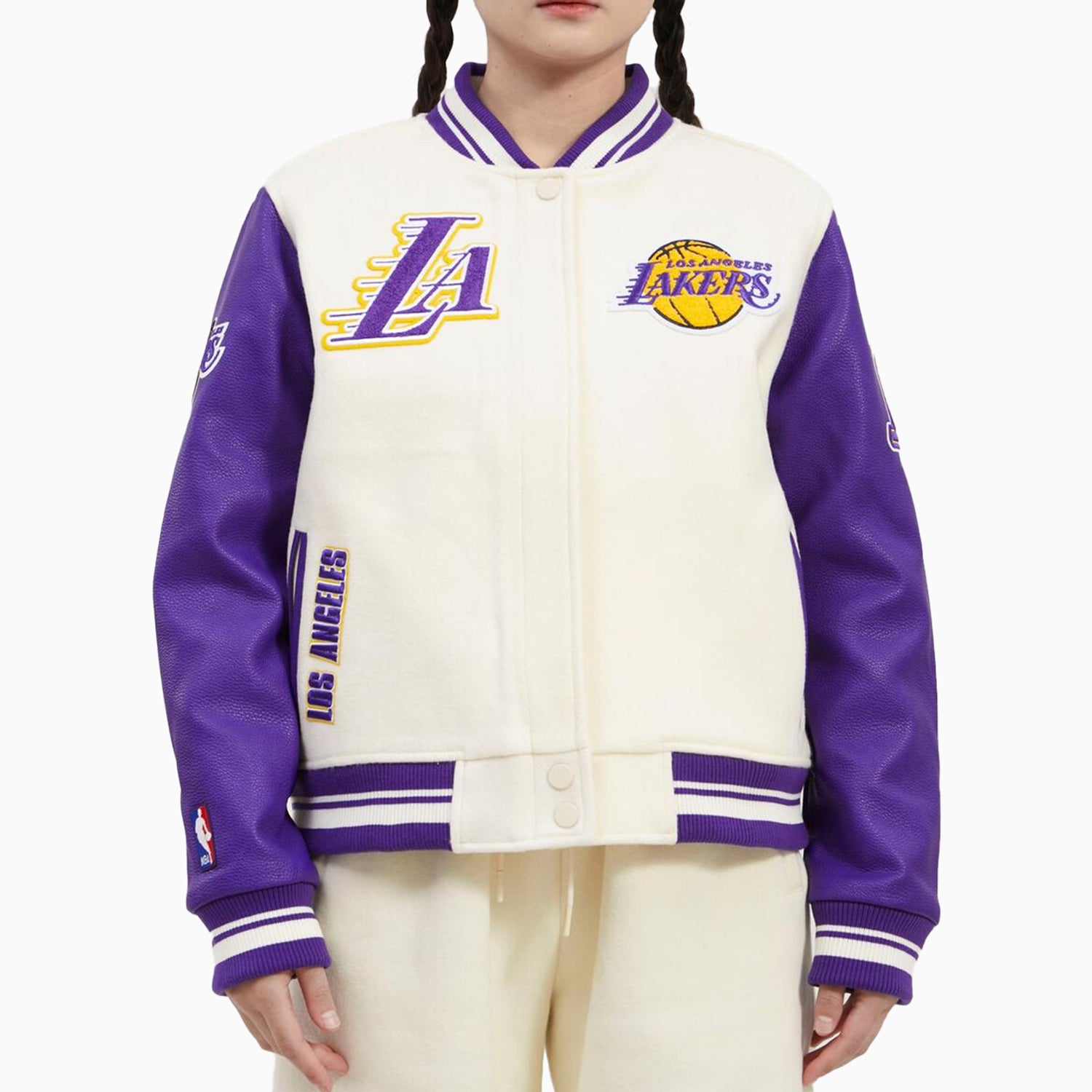 Women's Los Angeles Lakers NBA Wool Varsity Jacket