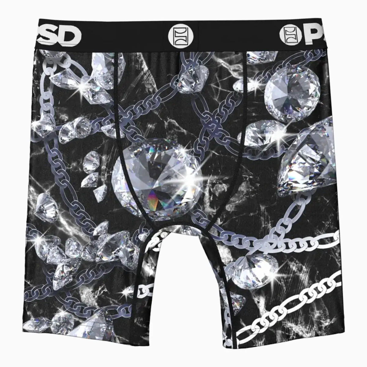 Kid's Black Ice Boxer Brief Psd Underwear - Tops and Bottoms USA