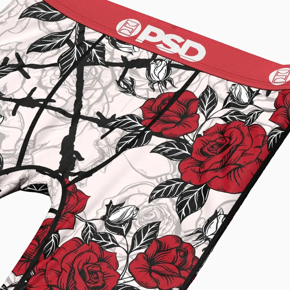 Kid's Rose Thorns Boxer Brief Psd Underwear - Tops and Bottoms USA