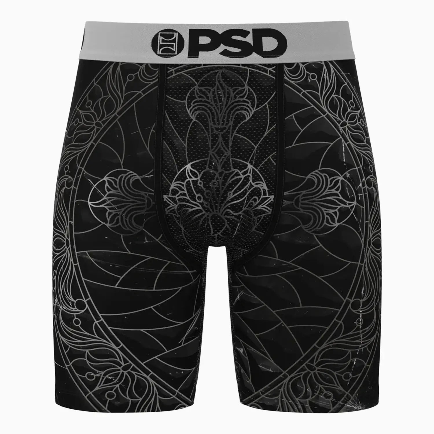 Men's Black Path Boxer Brief