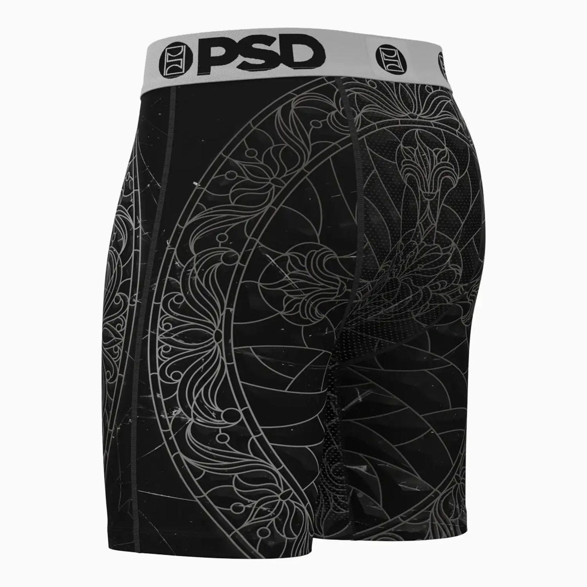 Men's Black Path Boxer Brief Psd Underwear - Tops and Bottoms USA