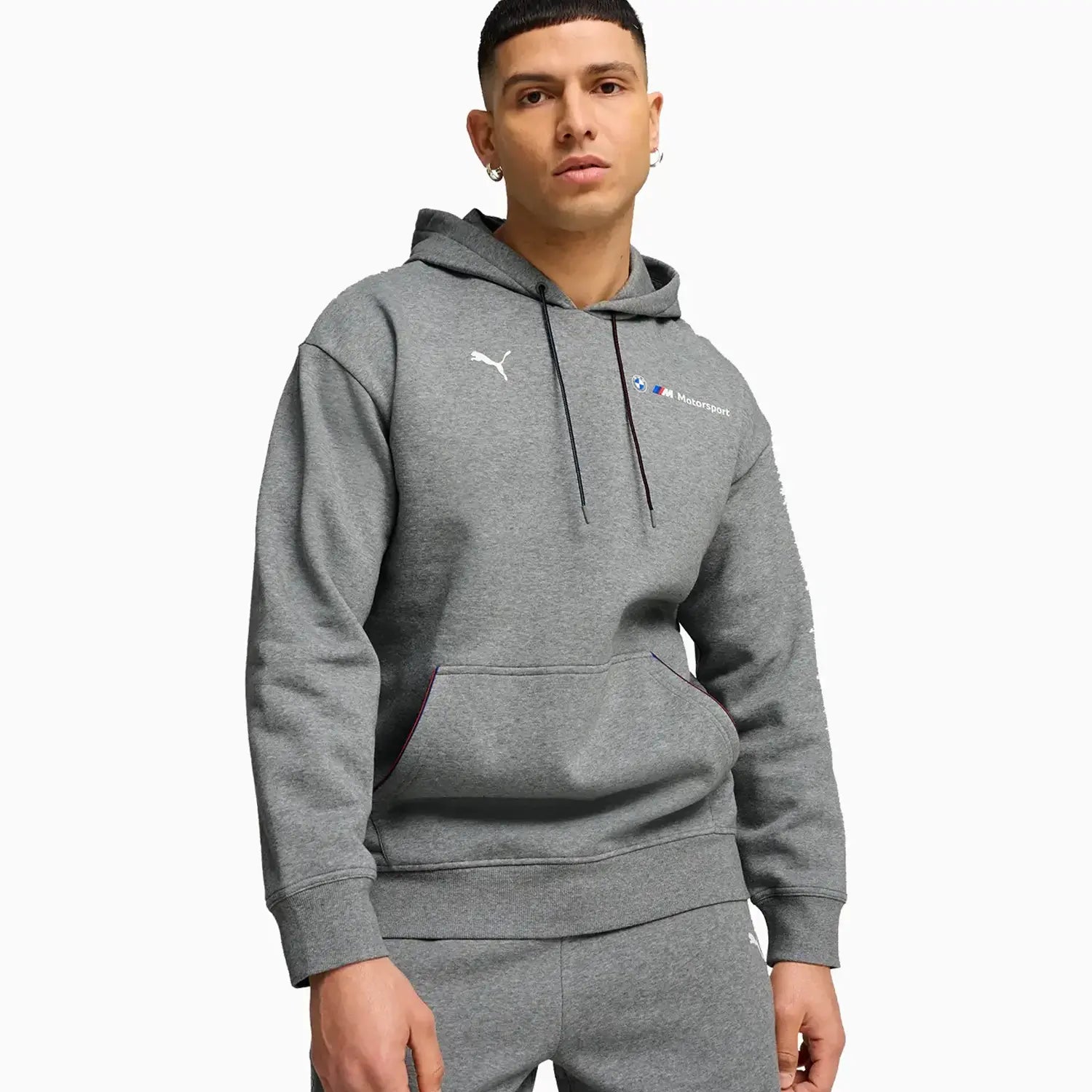 Puma Men s BMW Racing Gray Pullover Hoodie XXL