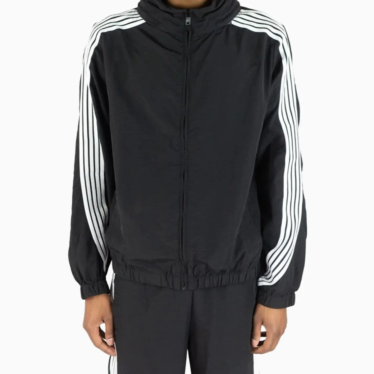 Kid's Striped Nylon Windbreaker Set Rebel Minds - Tops and Bottoms USA