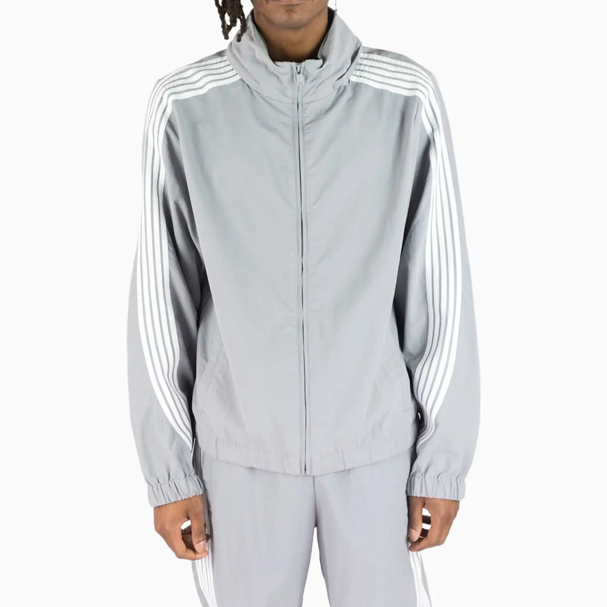 Kid's Striped Nylon Windbreaker Set Rebel Minds - Tops and Bottoms USA