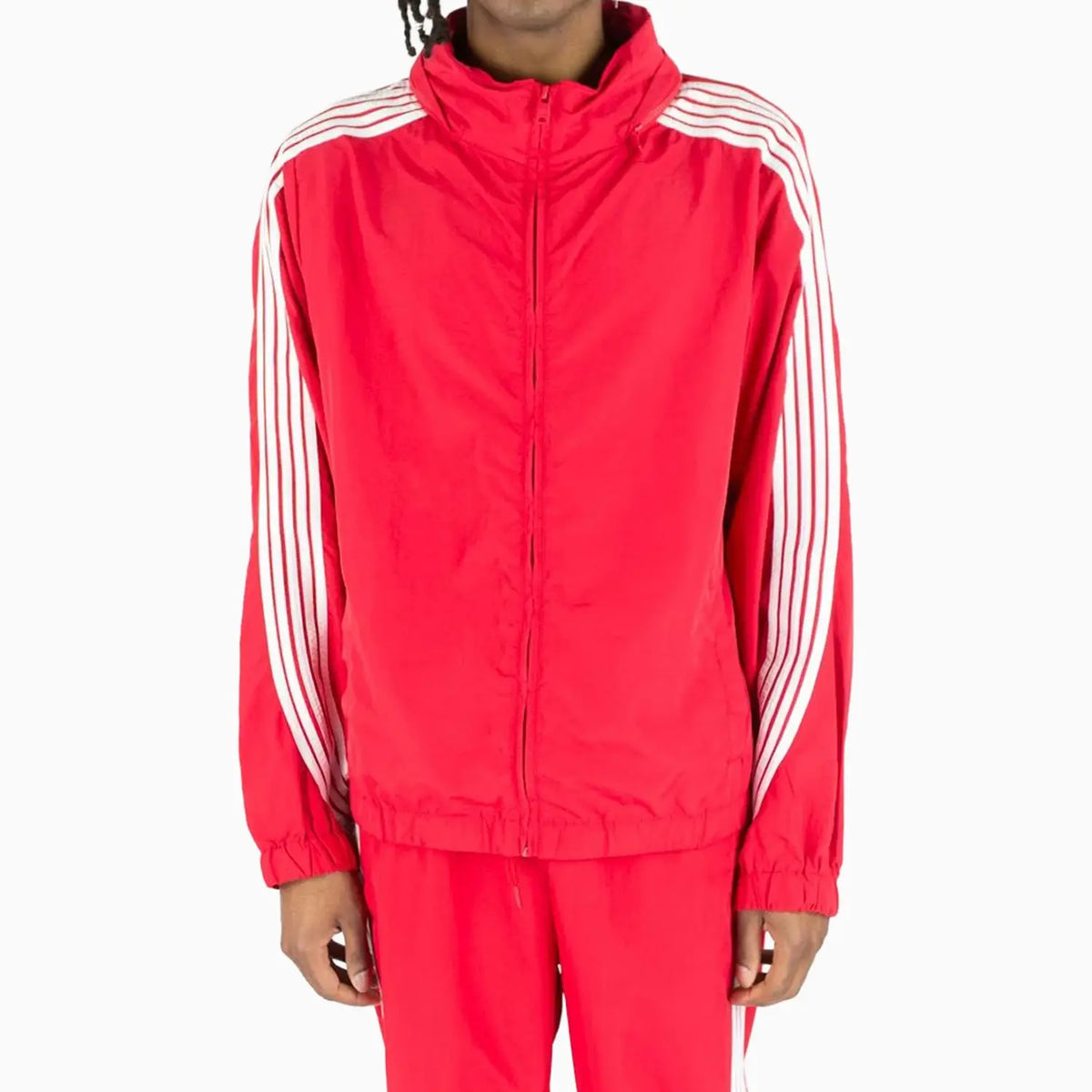 Kid's Striped Nylon Windbreaker Set Rebel Minds - Tops and Bottoms USA