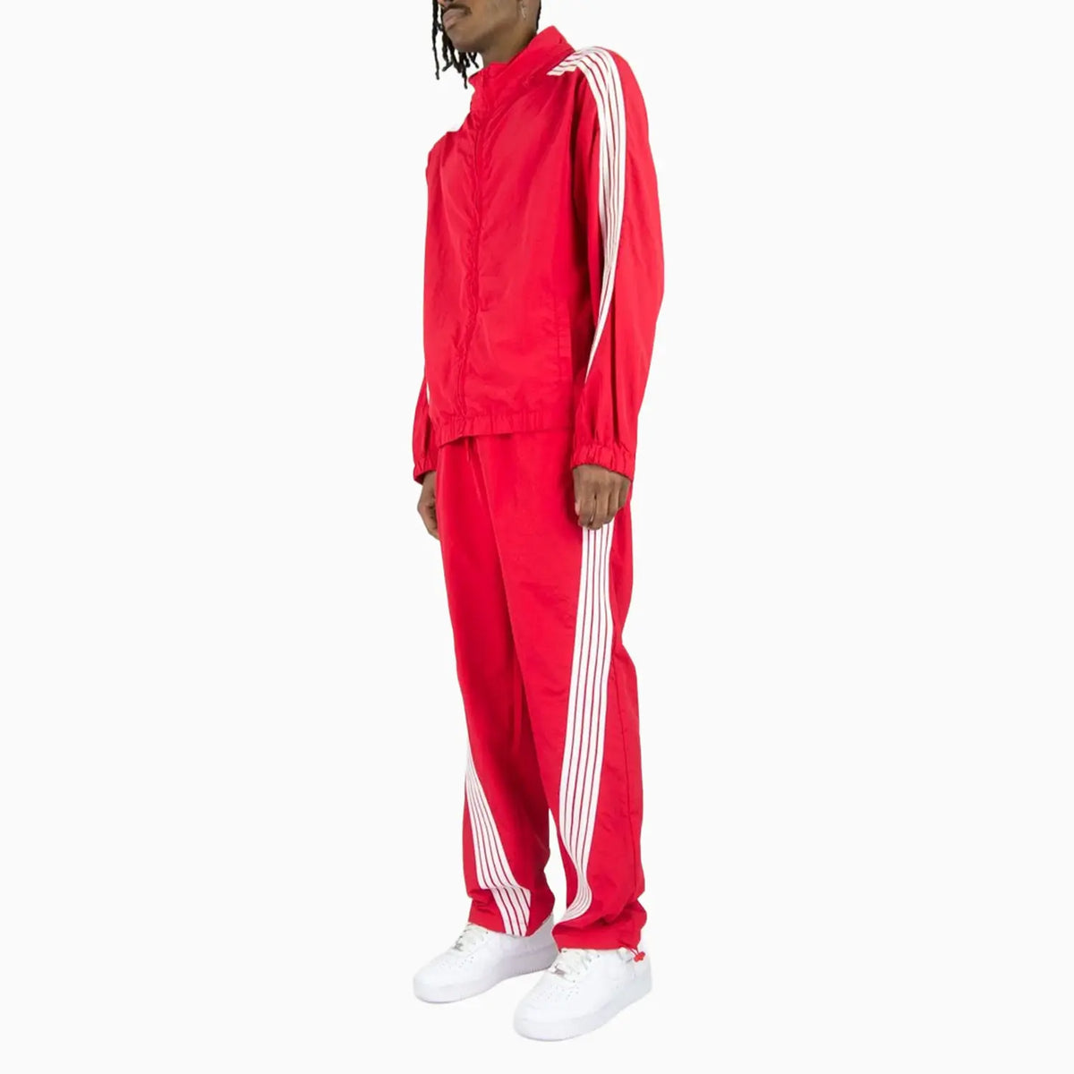 Kid's Striped Nylon Windbreaker Set Rebel Minds - Tops and Bottoms USA