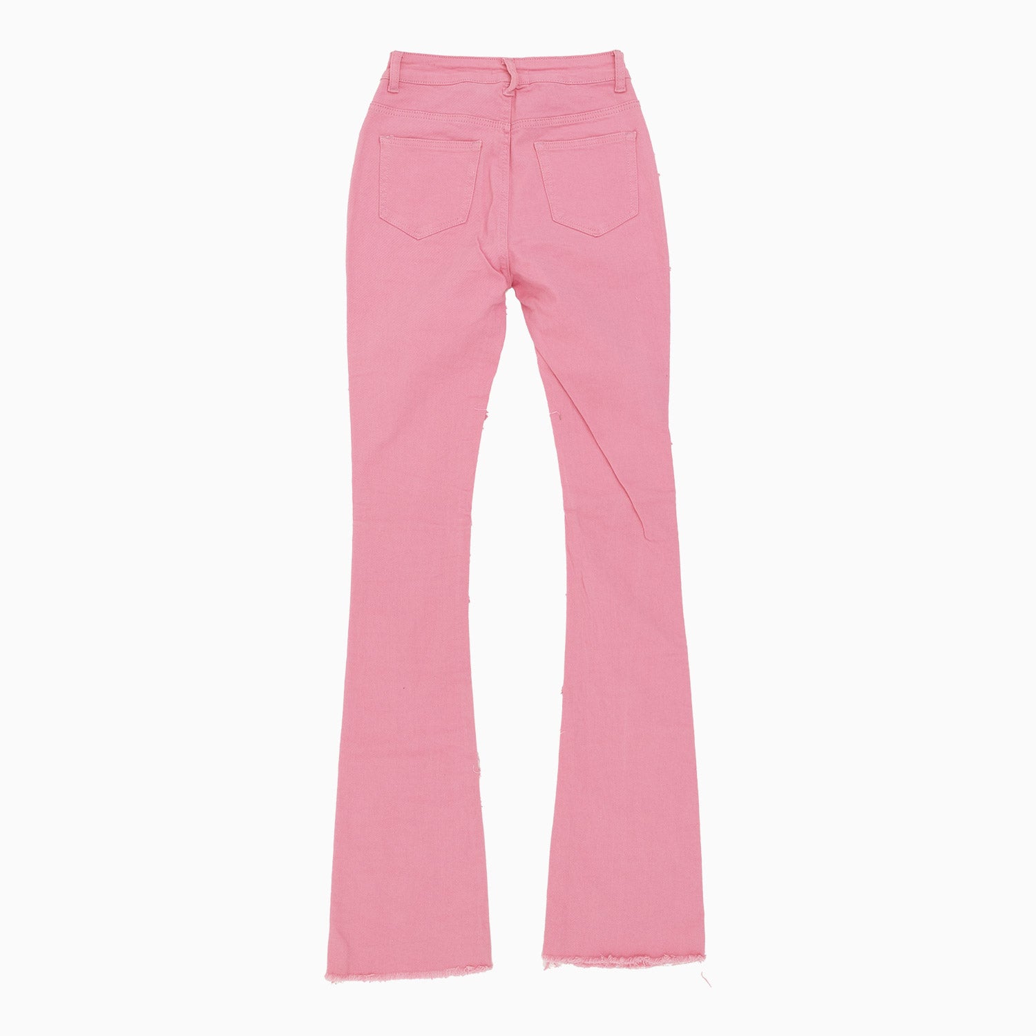 Women's Heavy Twill Dist Stacked Frayed Denim Pant