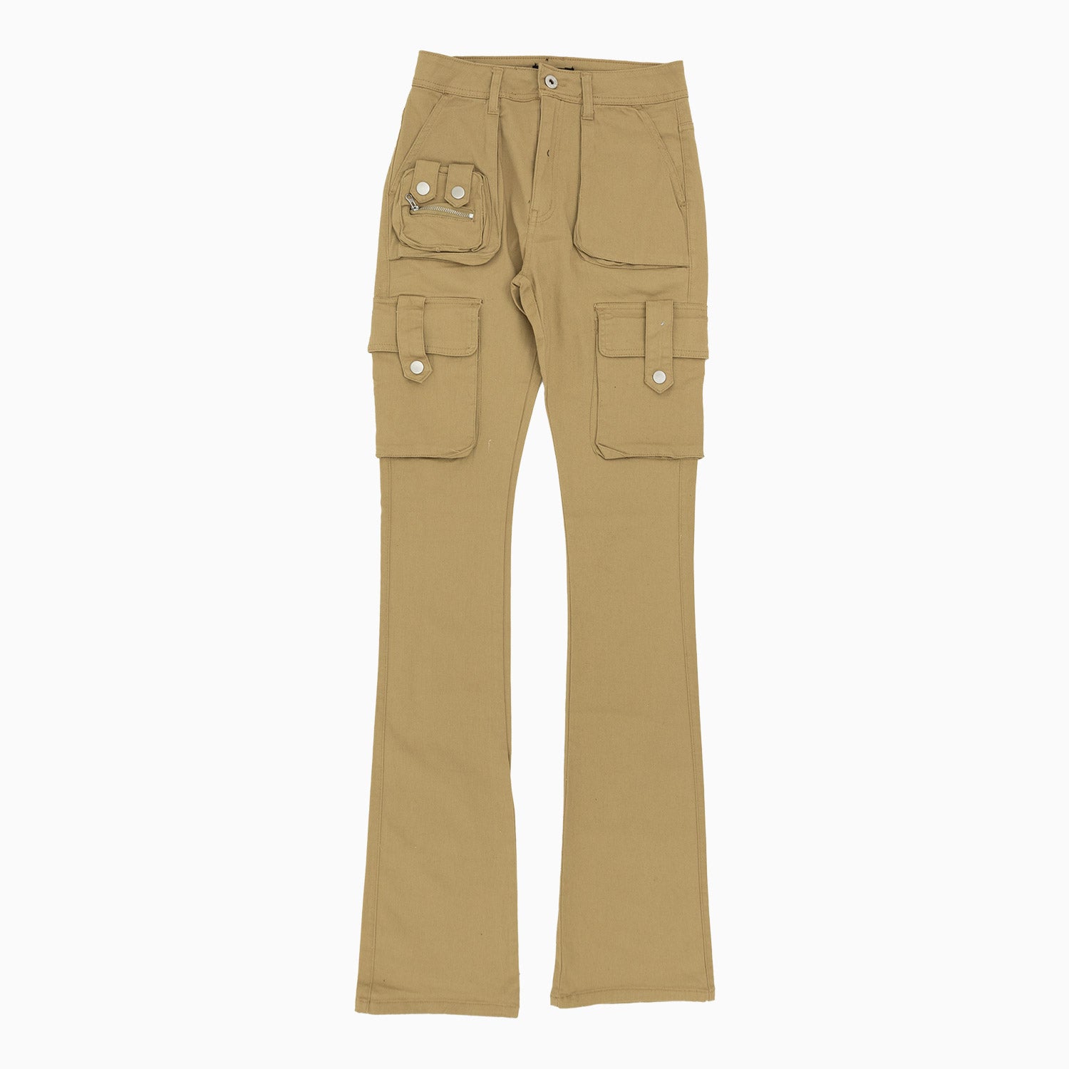 red-fox-womens-twill-cargo-pockets-stacked-pant-pl5426-khaki