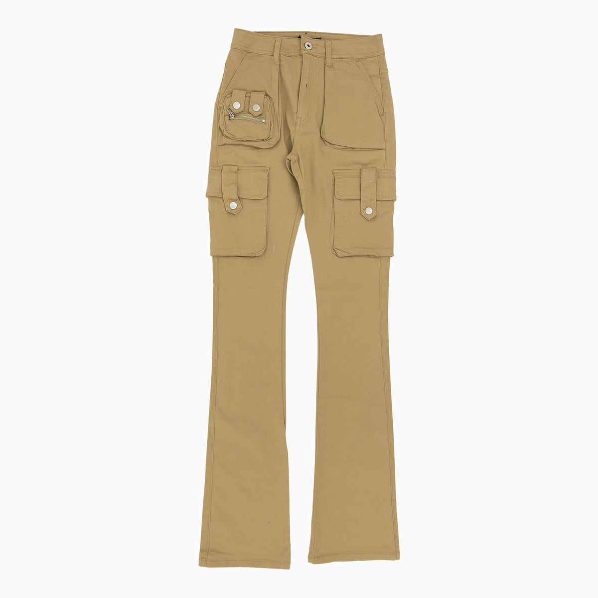 Red Fox Women's Twill Cargo Pockets Stacked Pant