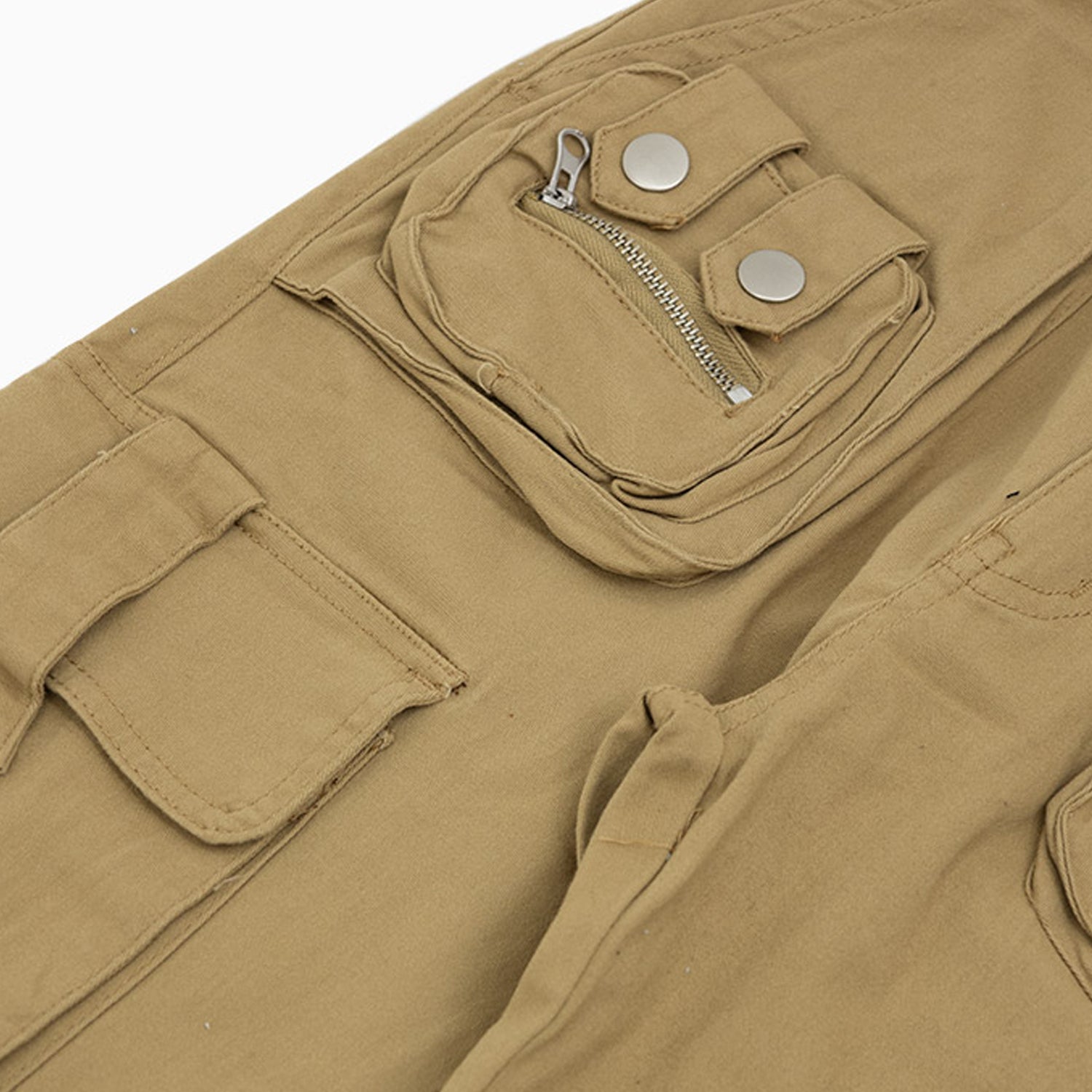 red-fox-womens-twill-cargo-pockets-stacked-pant-pl5426-khaki