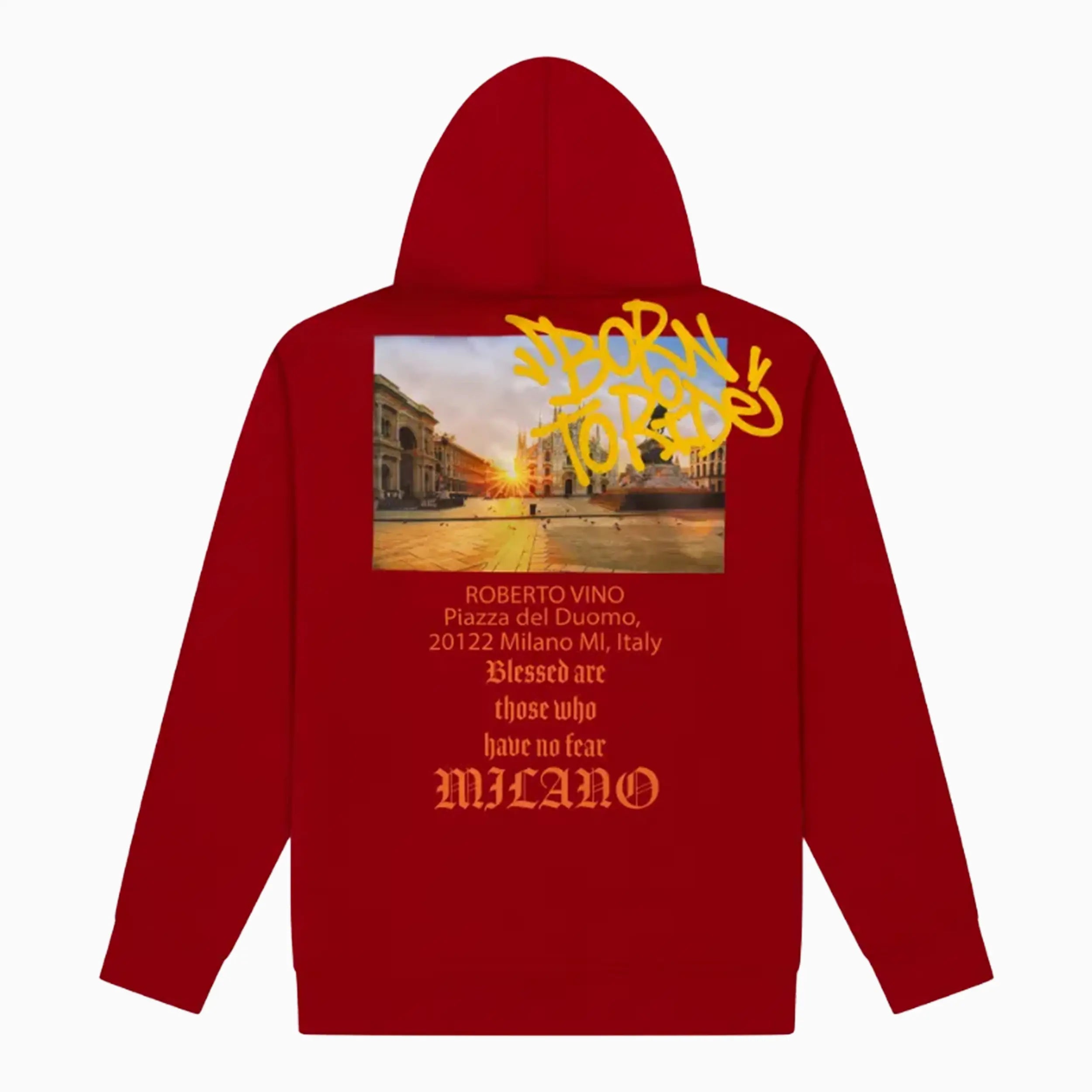 Men's Born to Ride Milano Hoodie Roberto Vino - Tops and Bottoms USA