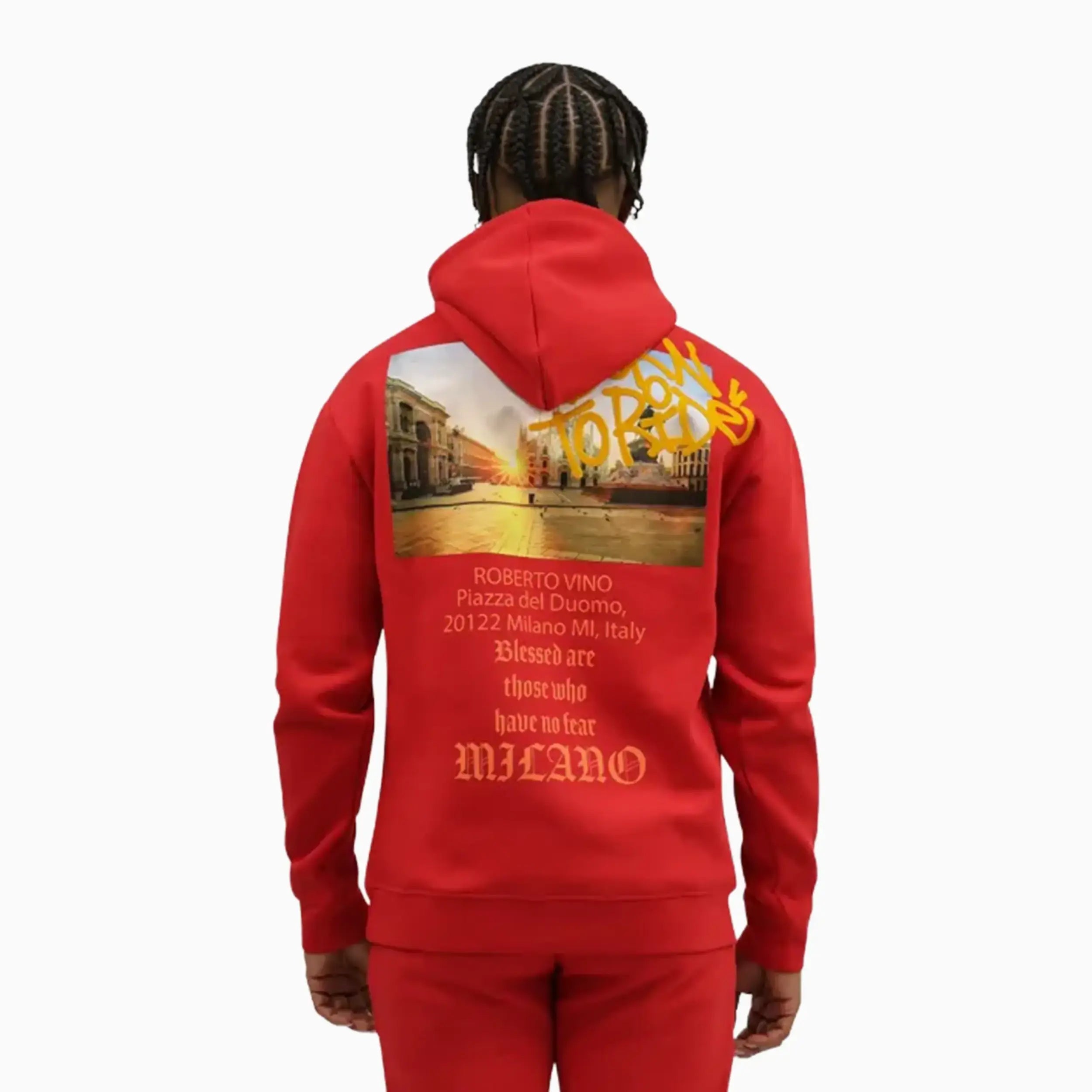 Men's Born to Ride Milano Hoodie Roberto Vino - Tops and Bottoms USA