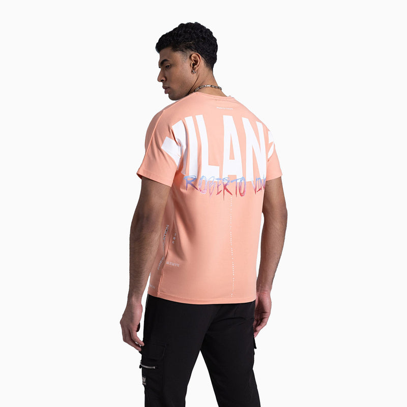 Roberto Vino Men's Big Logo Crew Neck T-Shirt