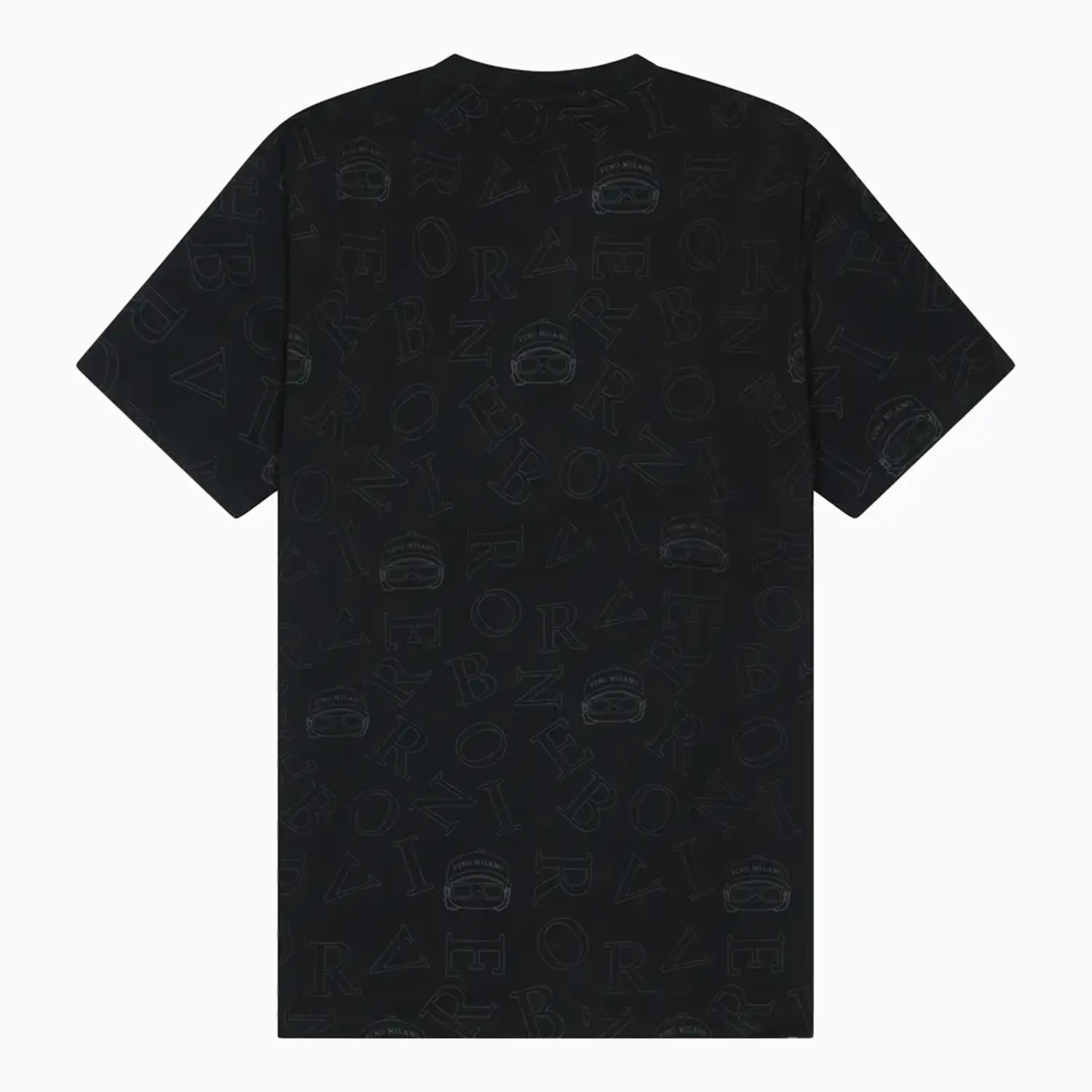 Men's Black All-Over Logo Print Co-Ord Set