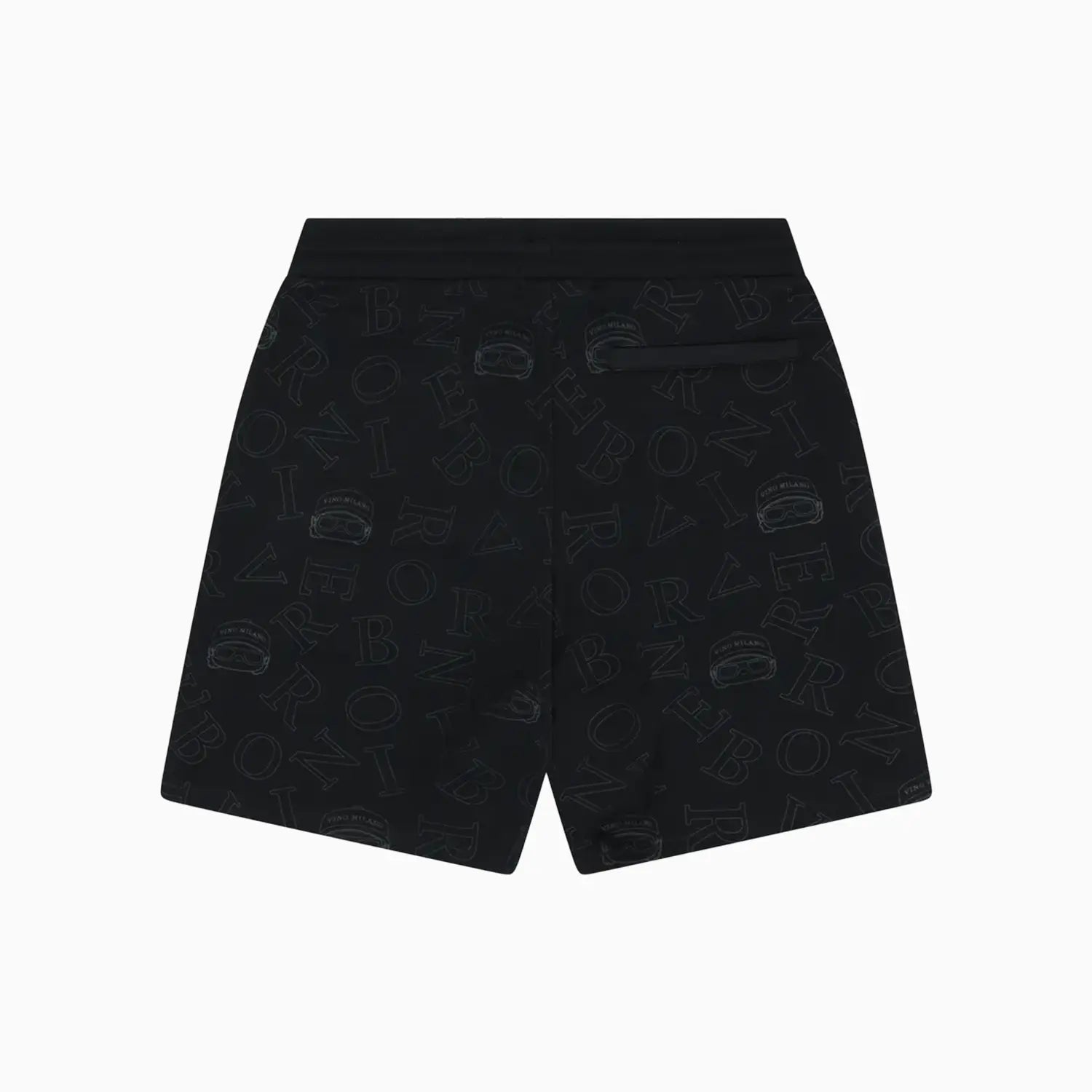 Men's Black All-Over Logo Print Co-Ord Set