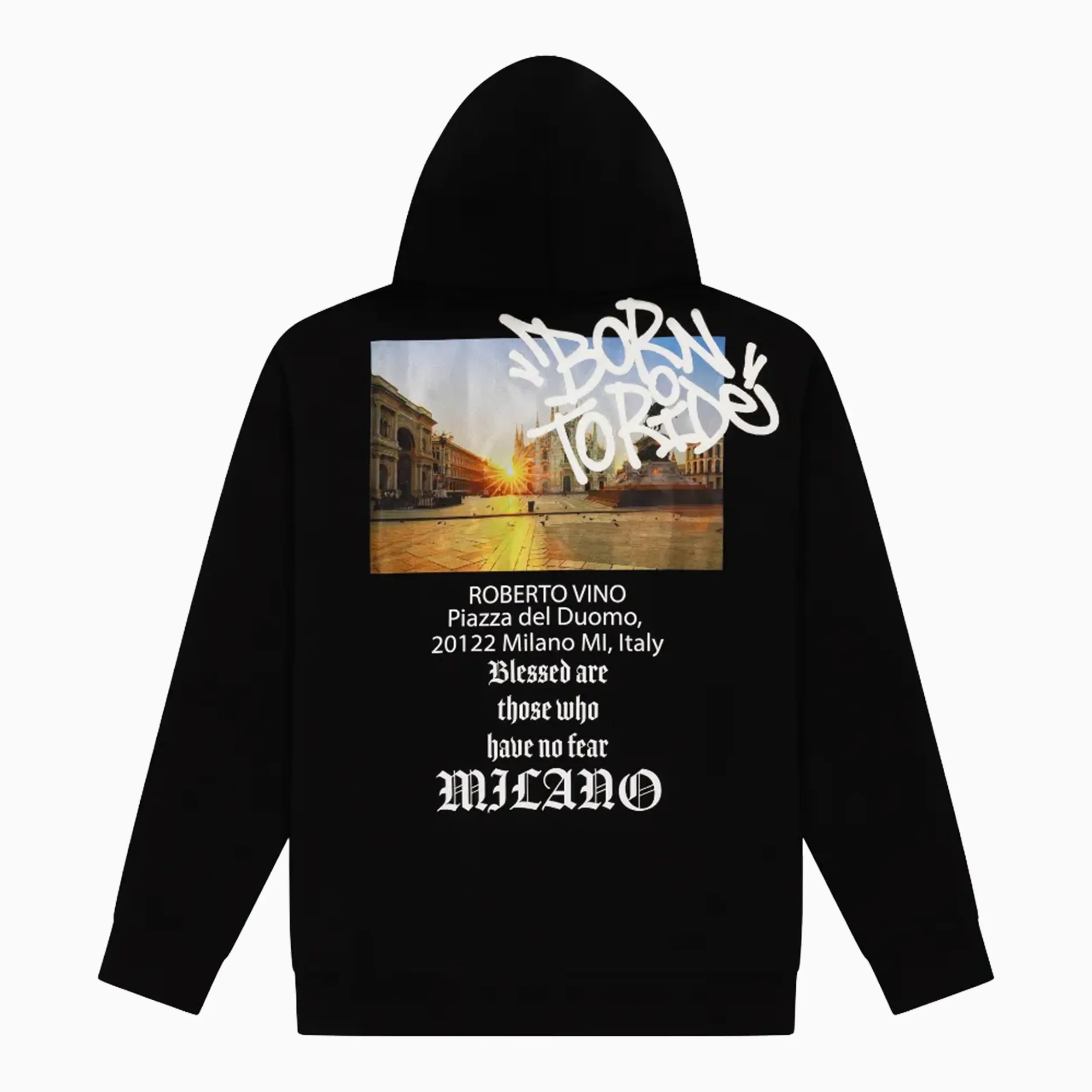 Men's Burning Cards Hoodie Roberto Vino - Tops and Bottoms USA