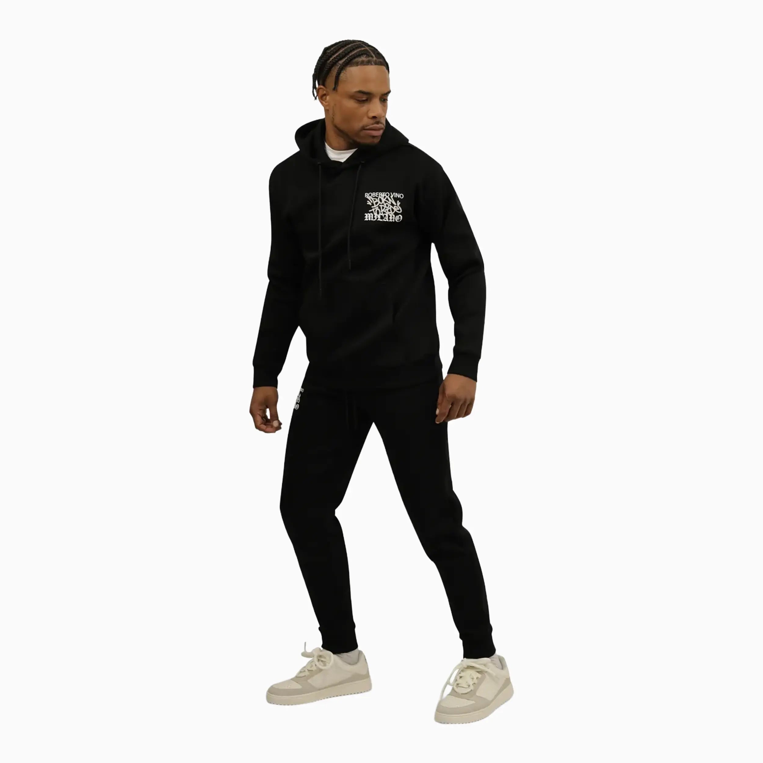 Men's Burning Cards Hoodie Roberto Vino - Tops and Bottoms USA