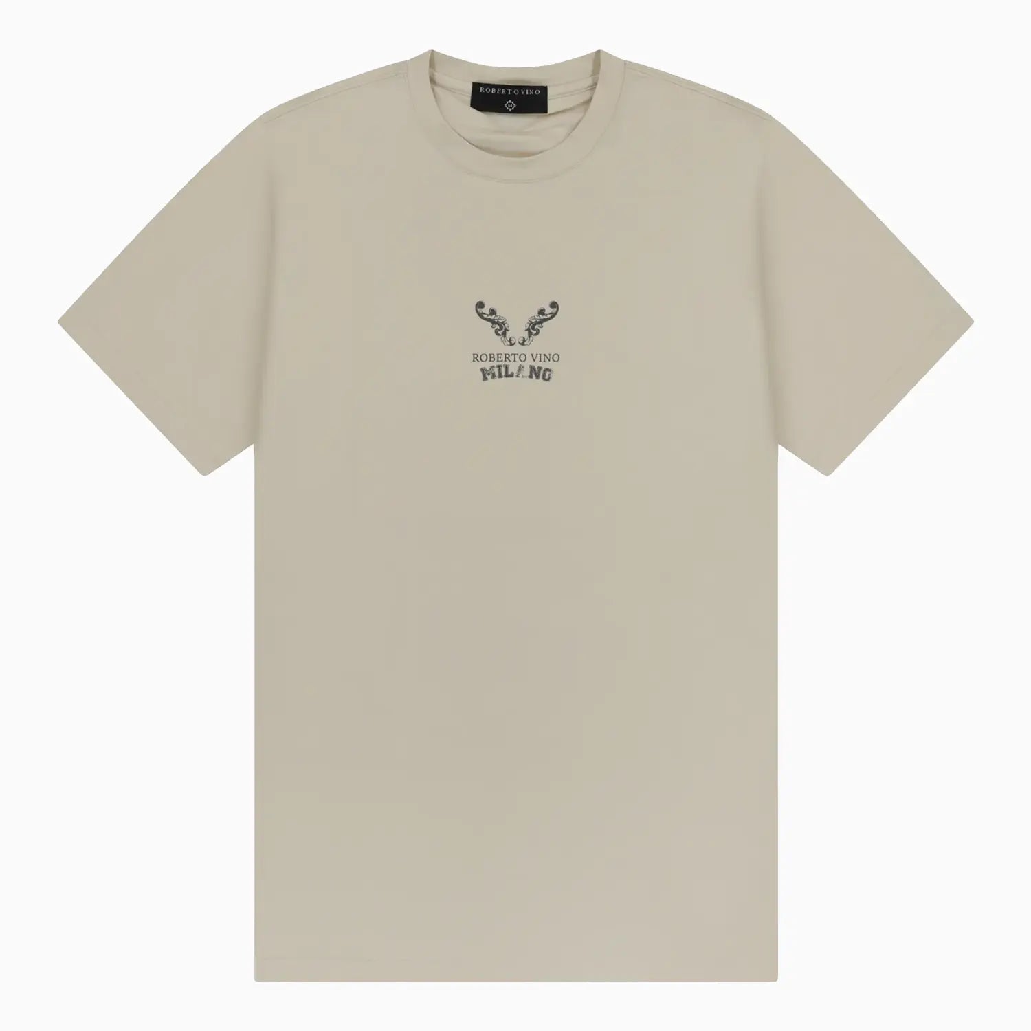 Men's Horns Crew Neck T-Shirt Roberto Vino - Tops and Bottoms USA