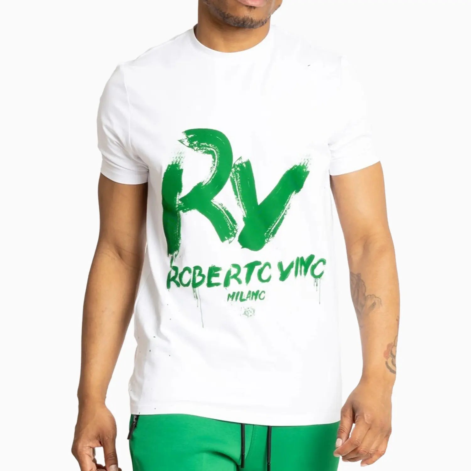 Men's RV Front Slim Fit Essential T-Shirt and Shorts Outfit