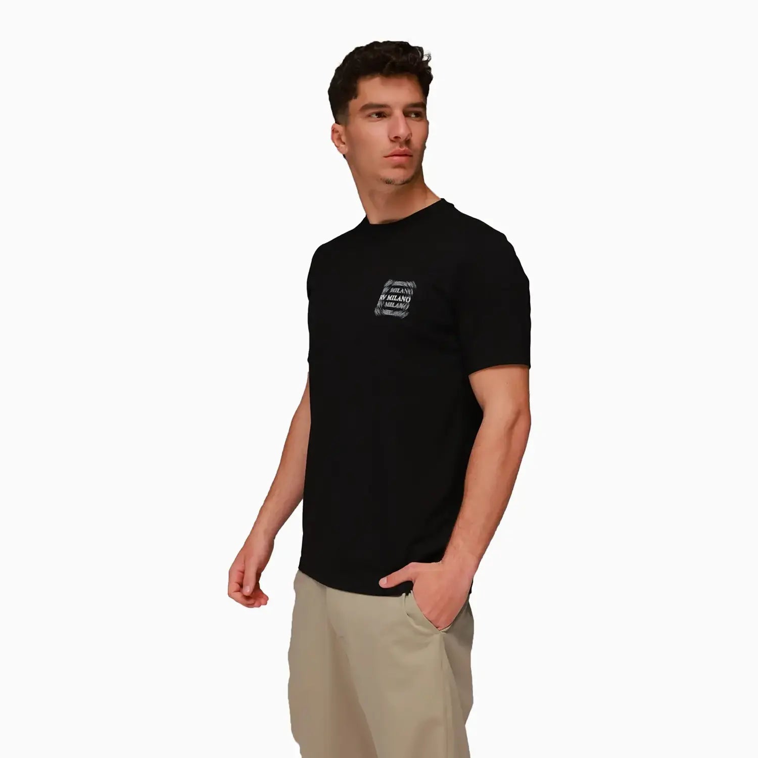 Men's RV Milano Blur Crew Neck T-Shirt Roberto Vino - Tops and Bottoms USA